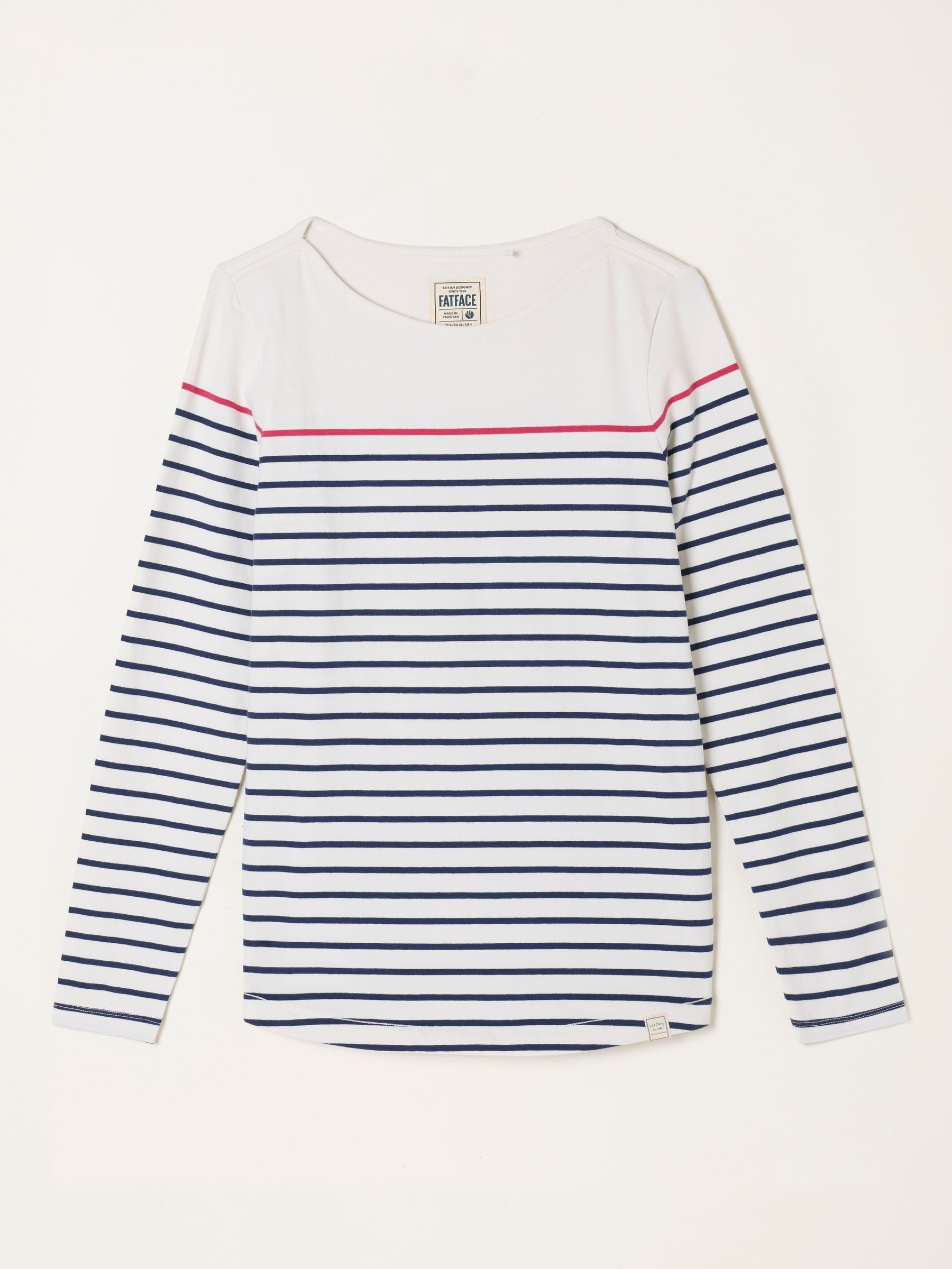 Ivory Pop Stripe Long Sleeve Top - Image 1 of 1