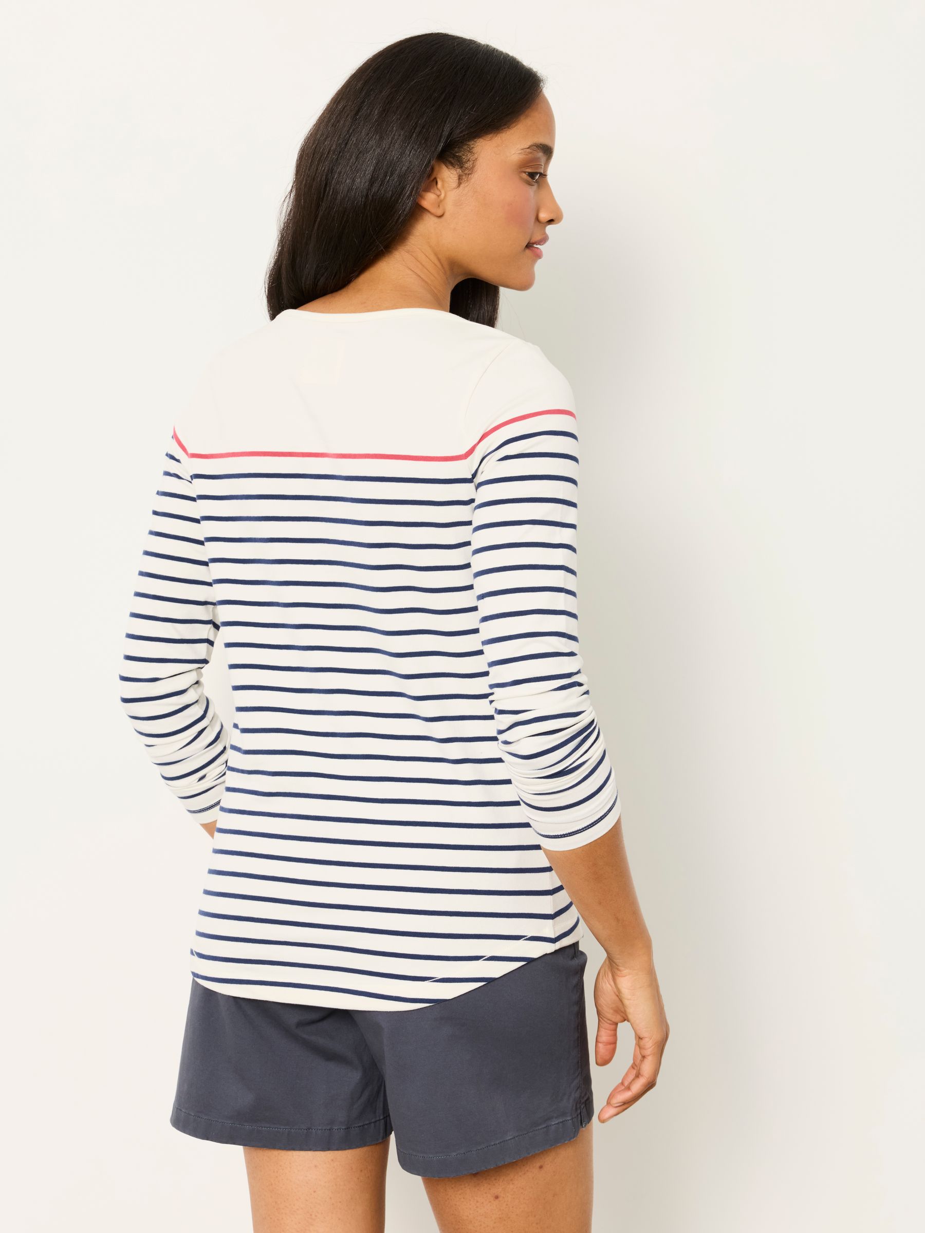 Ivory Pop Stripe Long Sleeve Top - Image 2 of 6