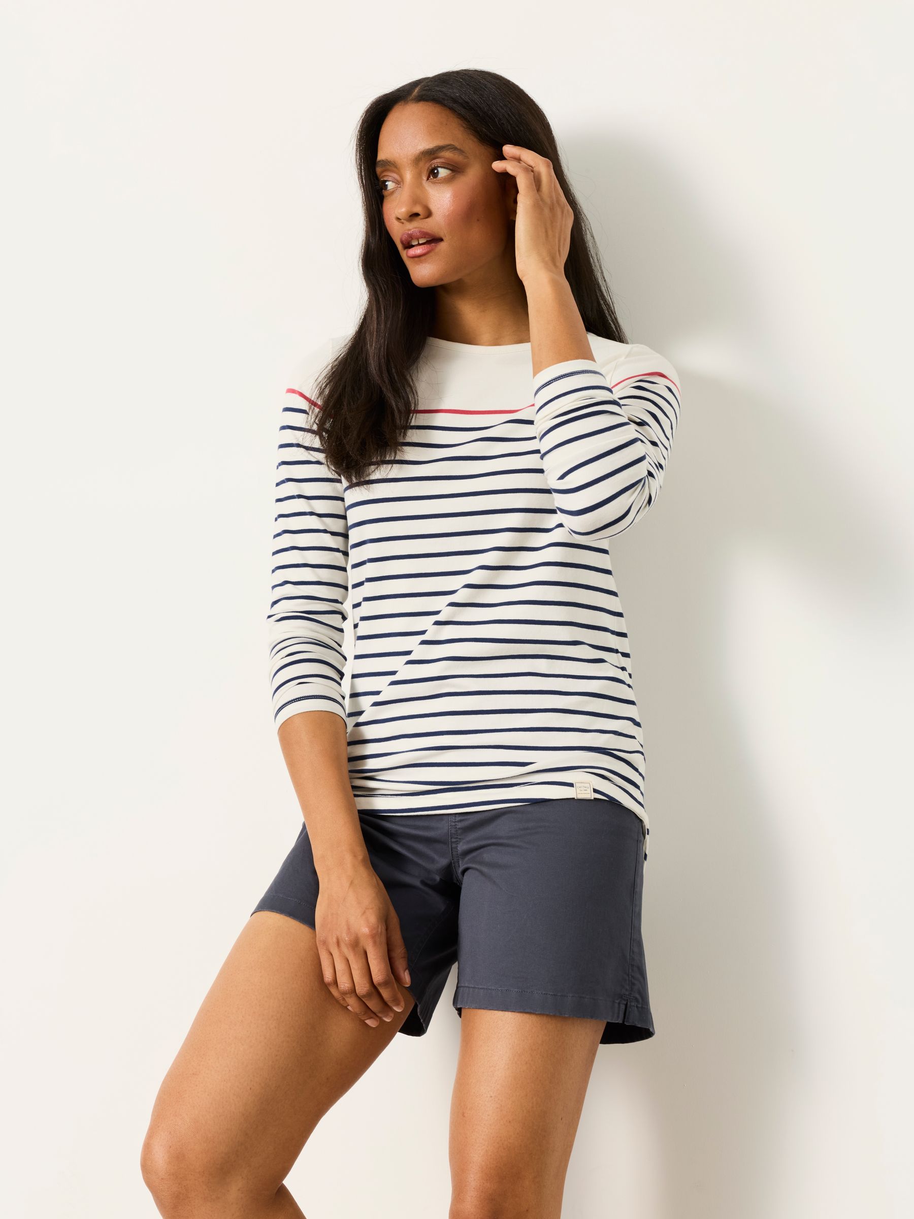 Ivory Pop Stripe Long Sleeve Top - Image 4 of 6