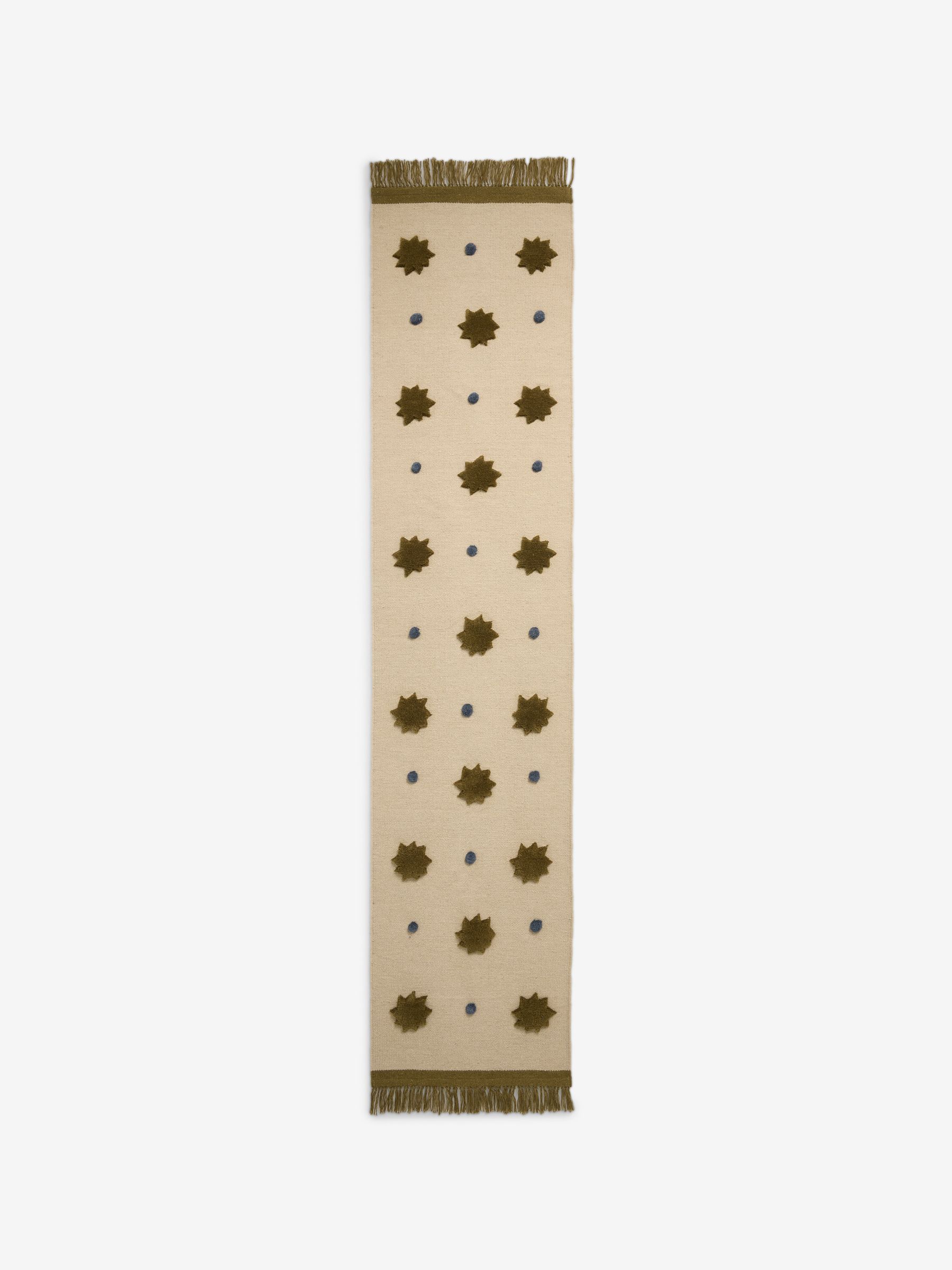 Kosmic Flat Weave Wool Tufted Runner in Natural - Image 5 of 5