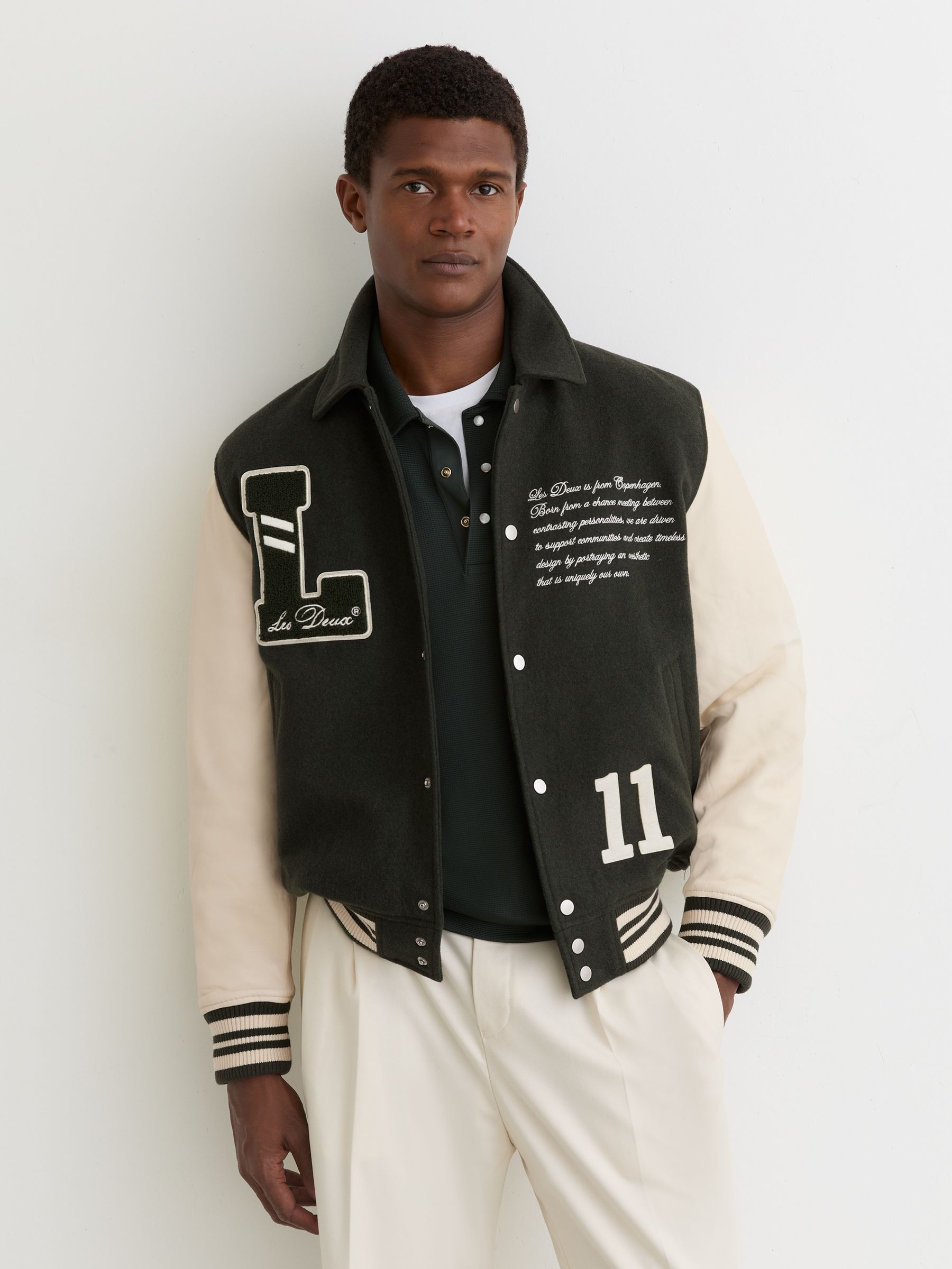 Varsity Wool Jacket in Duffel Bag - Image 1 of 6