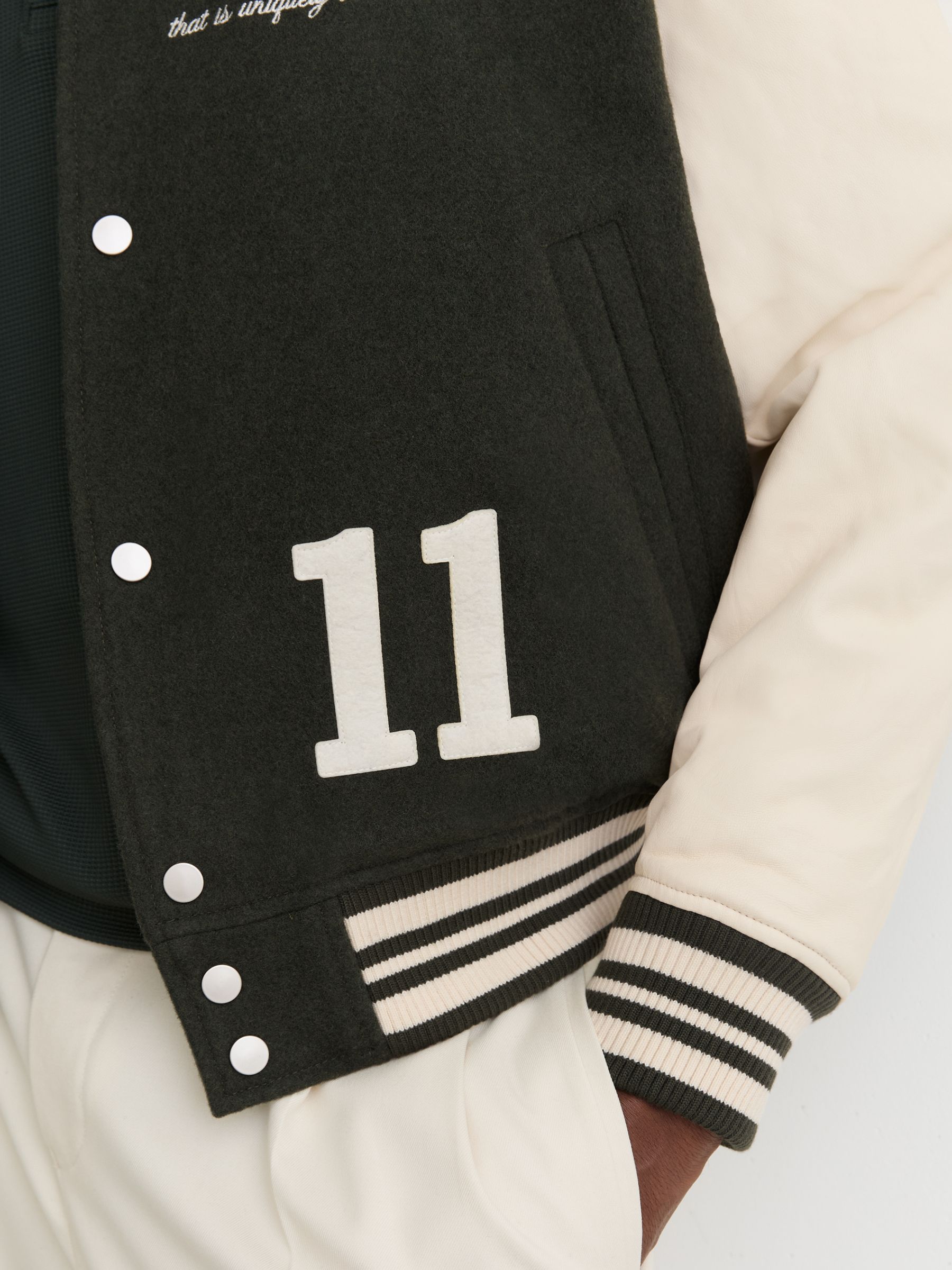 Varsity Wool Jacket in Duffel Bag - Image 4 of 6