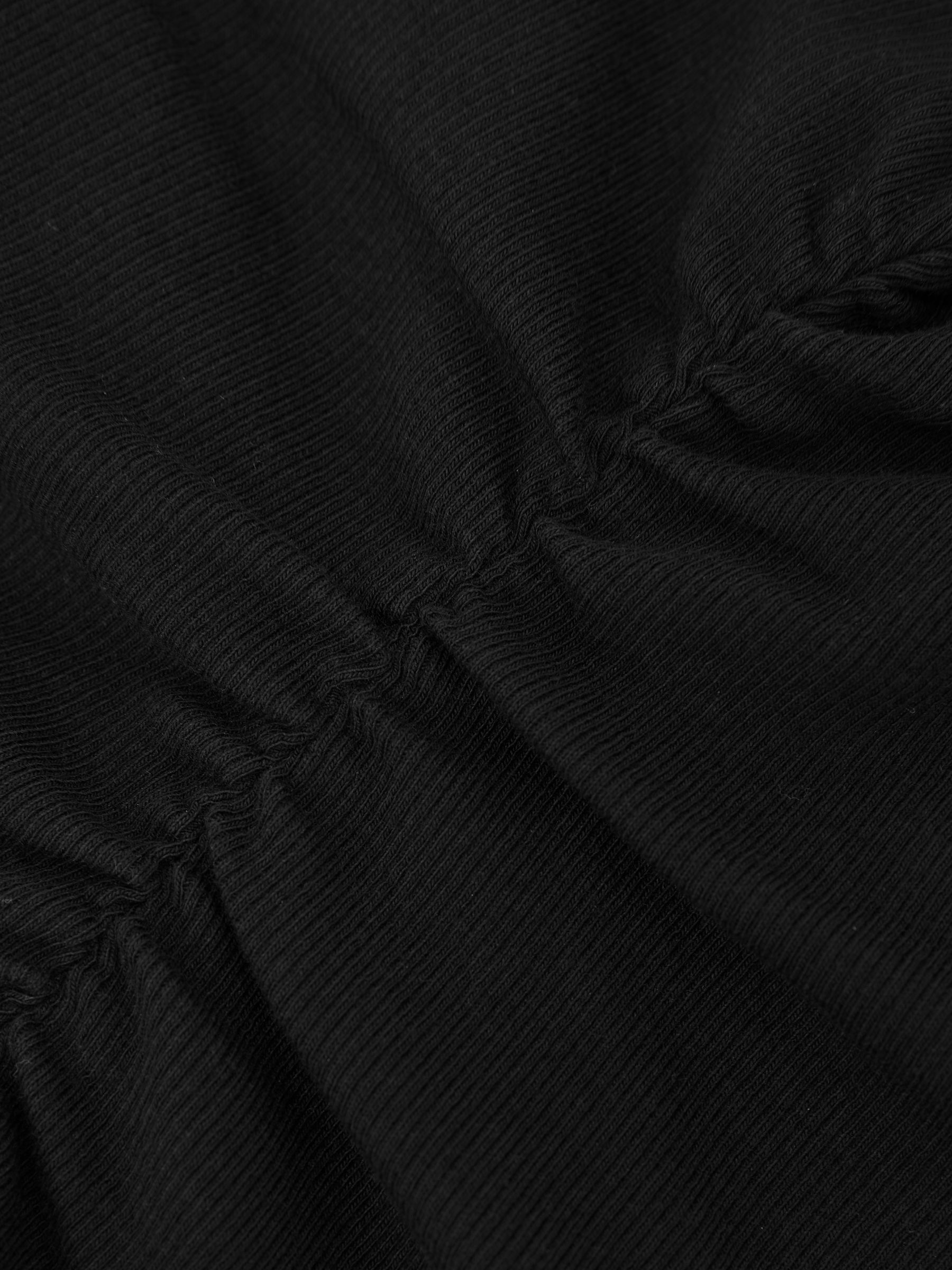 Stretch-Cotton High-Neck Vest in Black - image 3