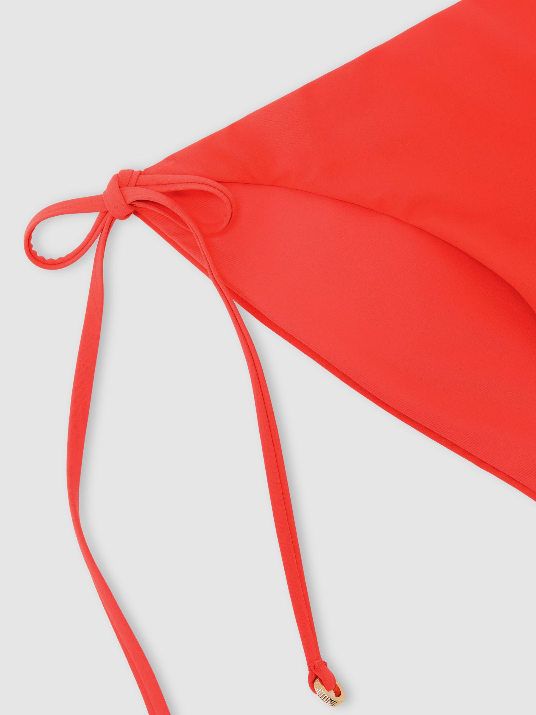 Side-Tie Bikini Bottoms in Coral Orange - image 3