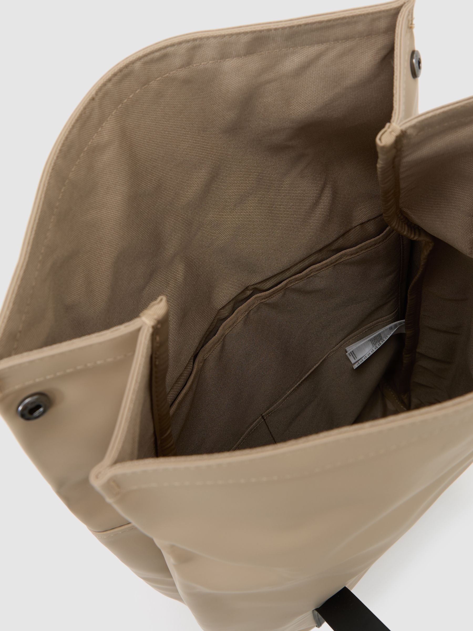 Rains 2-Way Tote Backpack in Beige - Image 2 of 4