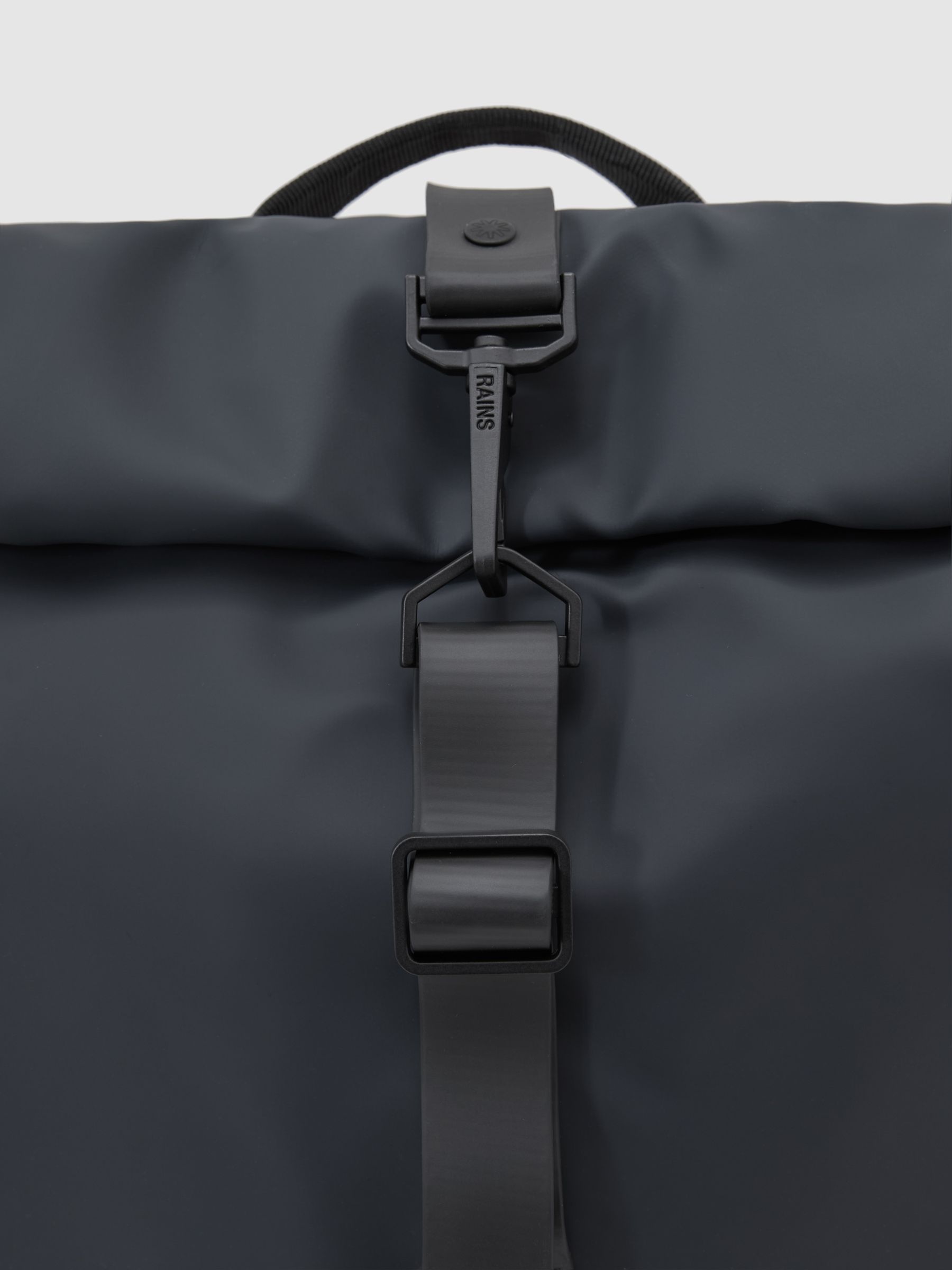 Rains Roll-Top Rucksack in Navy - Image 4 of 4