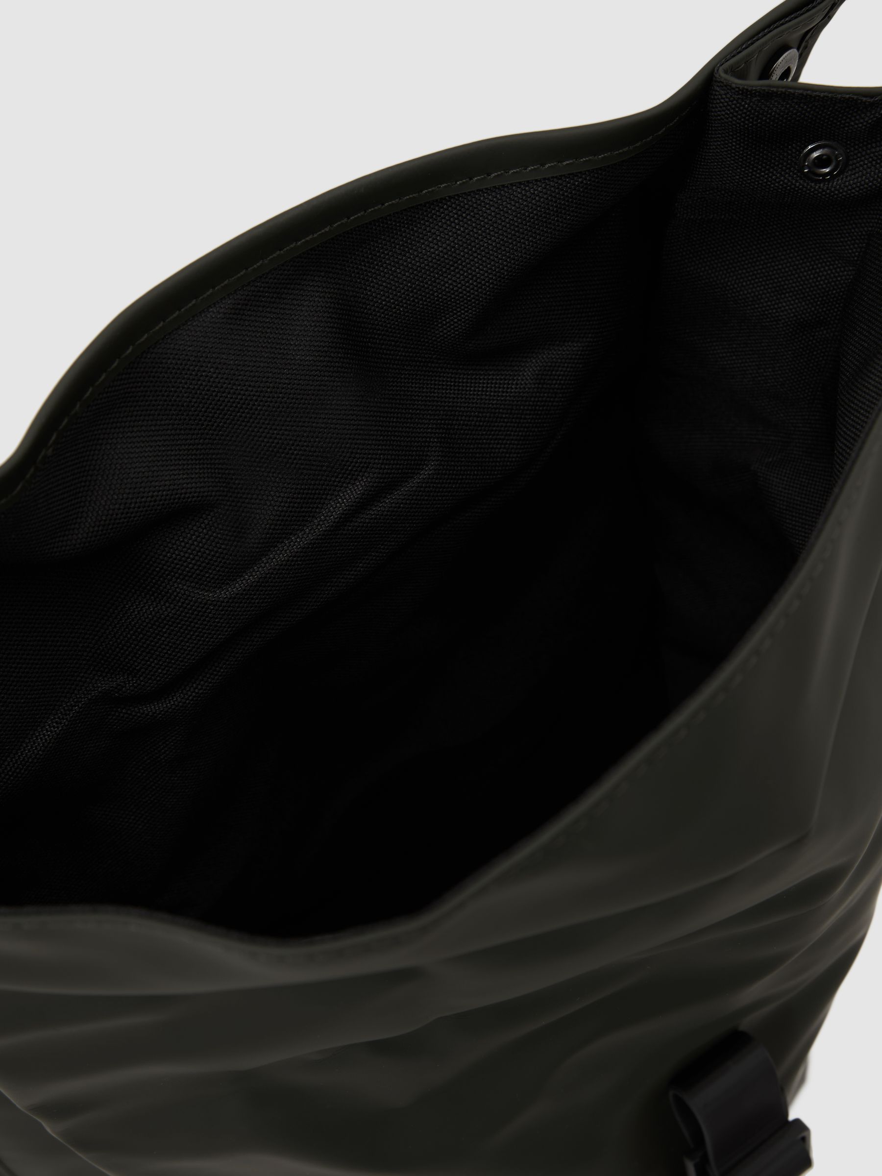 Rains Roll-Top Rucksack in Green - Image 2 of 4