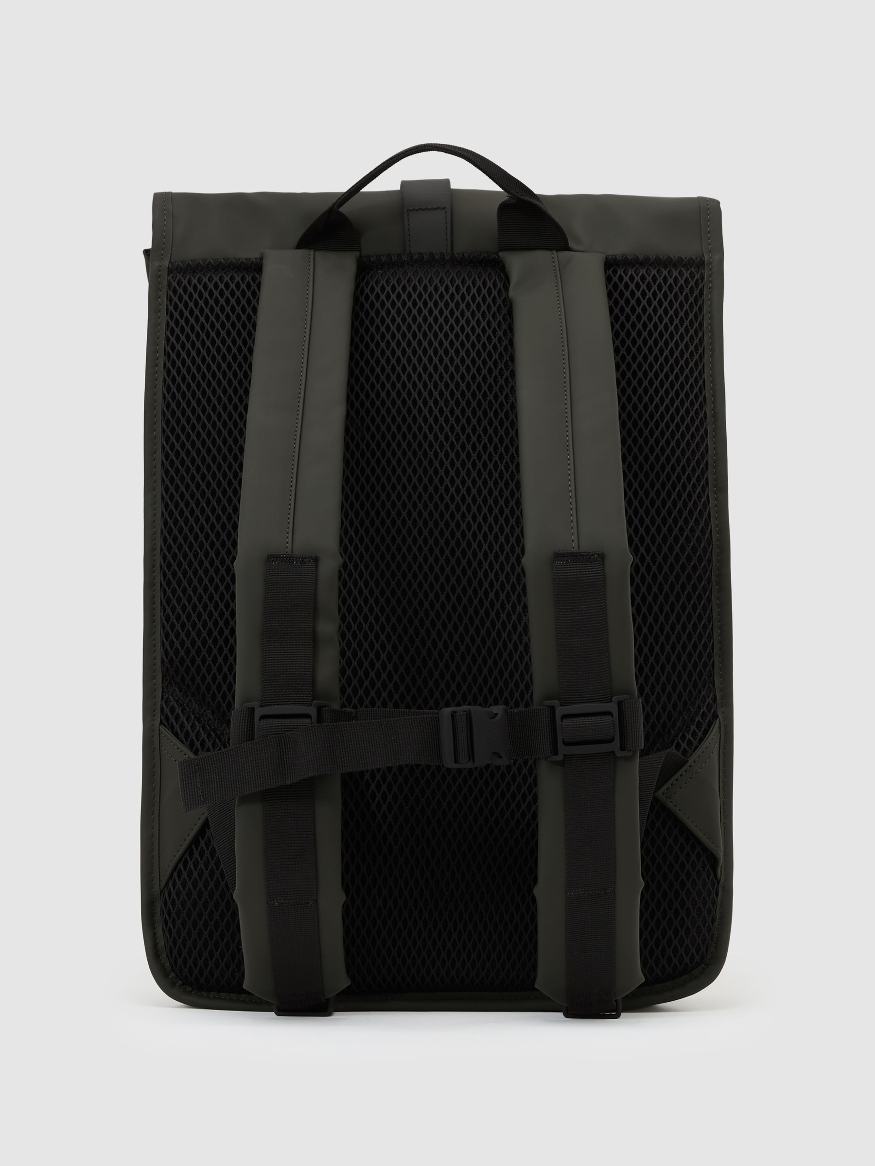 Rains Roll-Top Rucksack in Green - Image 3 of 4