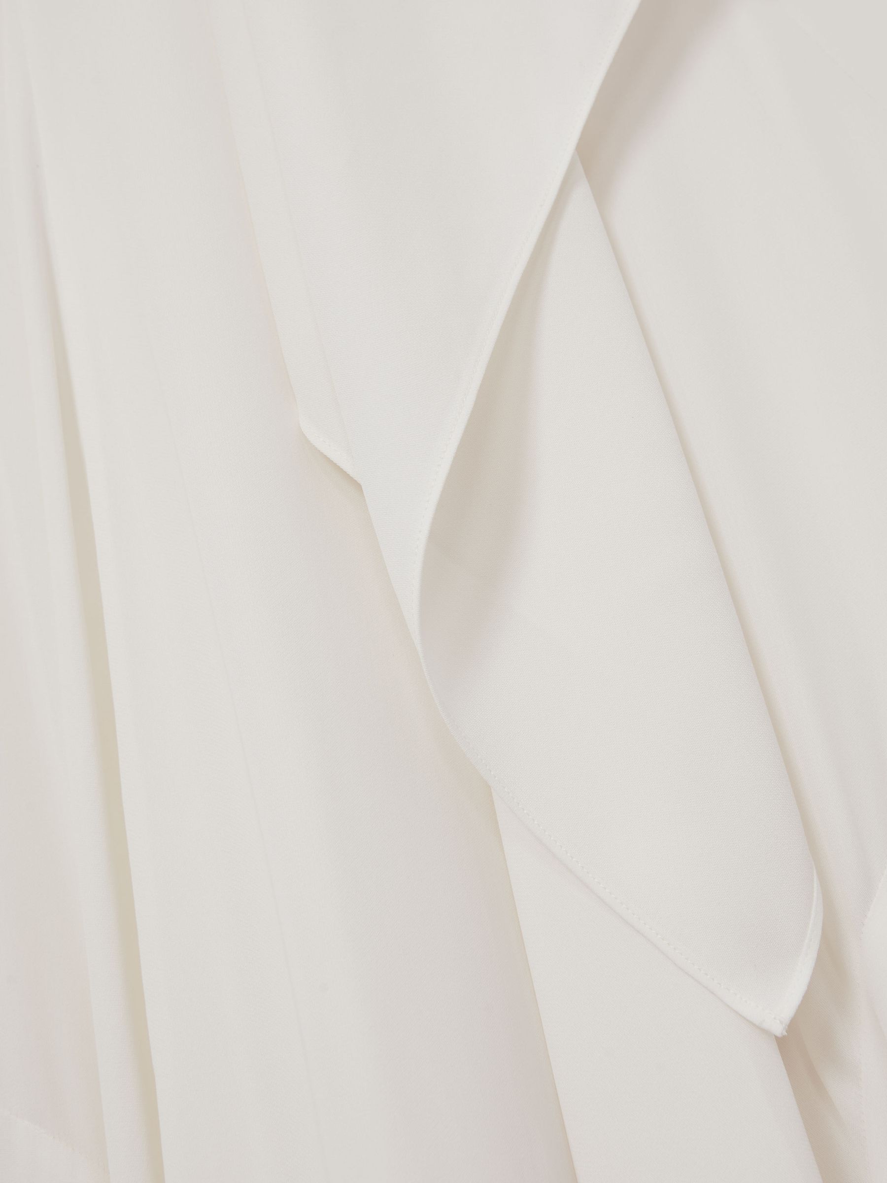 Strappy Draped Cape Maxi Dress in Ivory - image 3