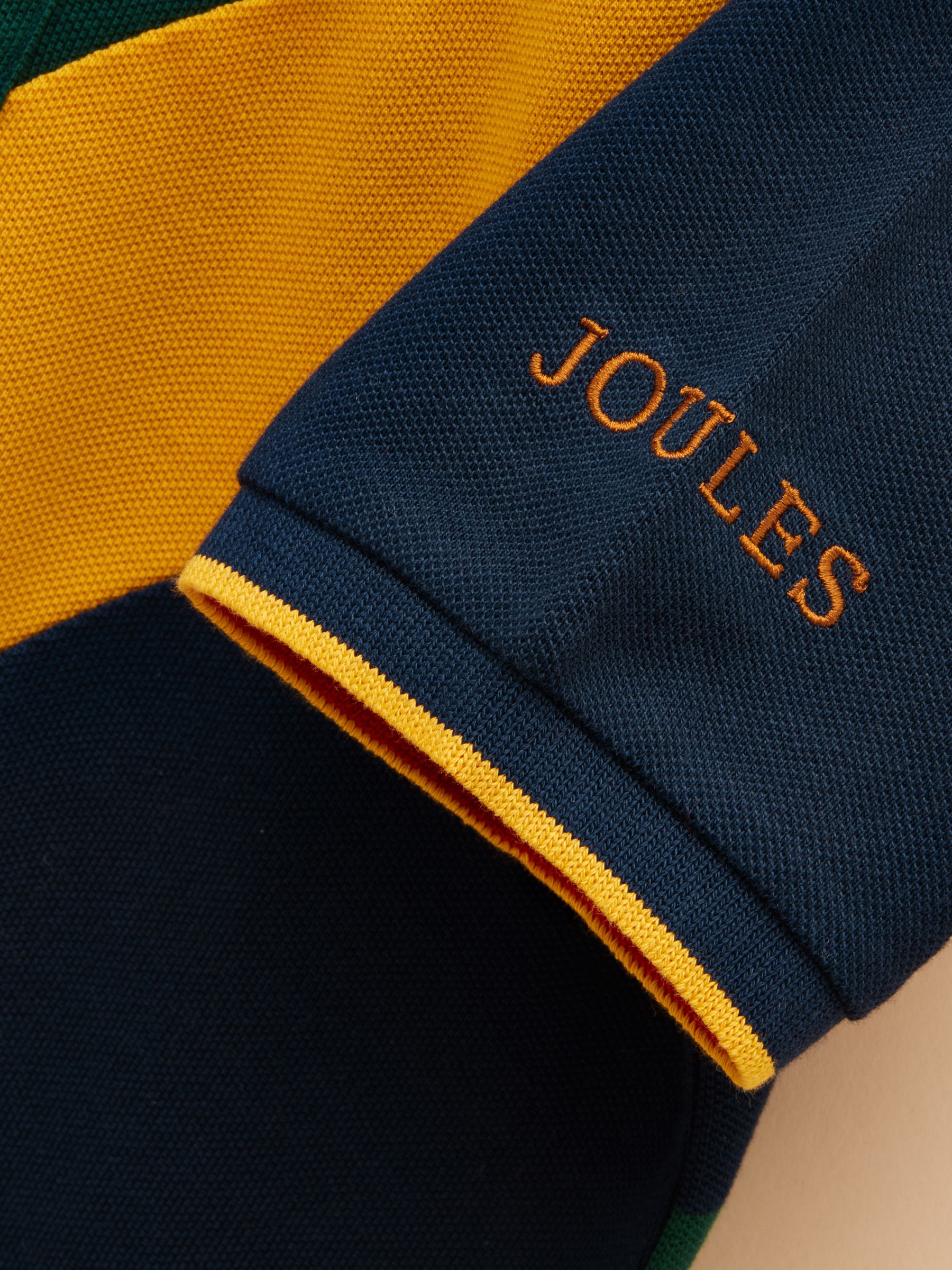 Official Burghley Green & Navy Kids' Cotton Pique Polo Shirt - Image 5 of 5