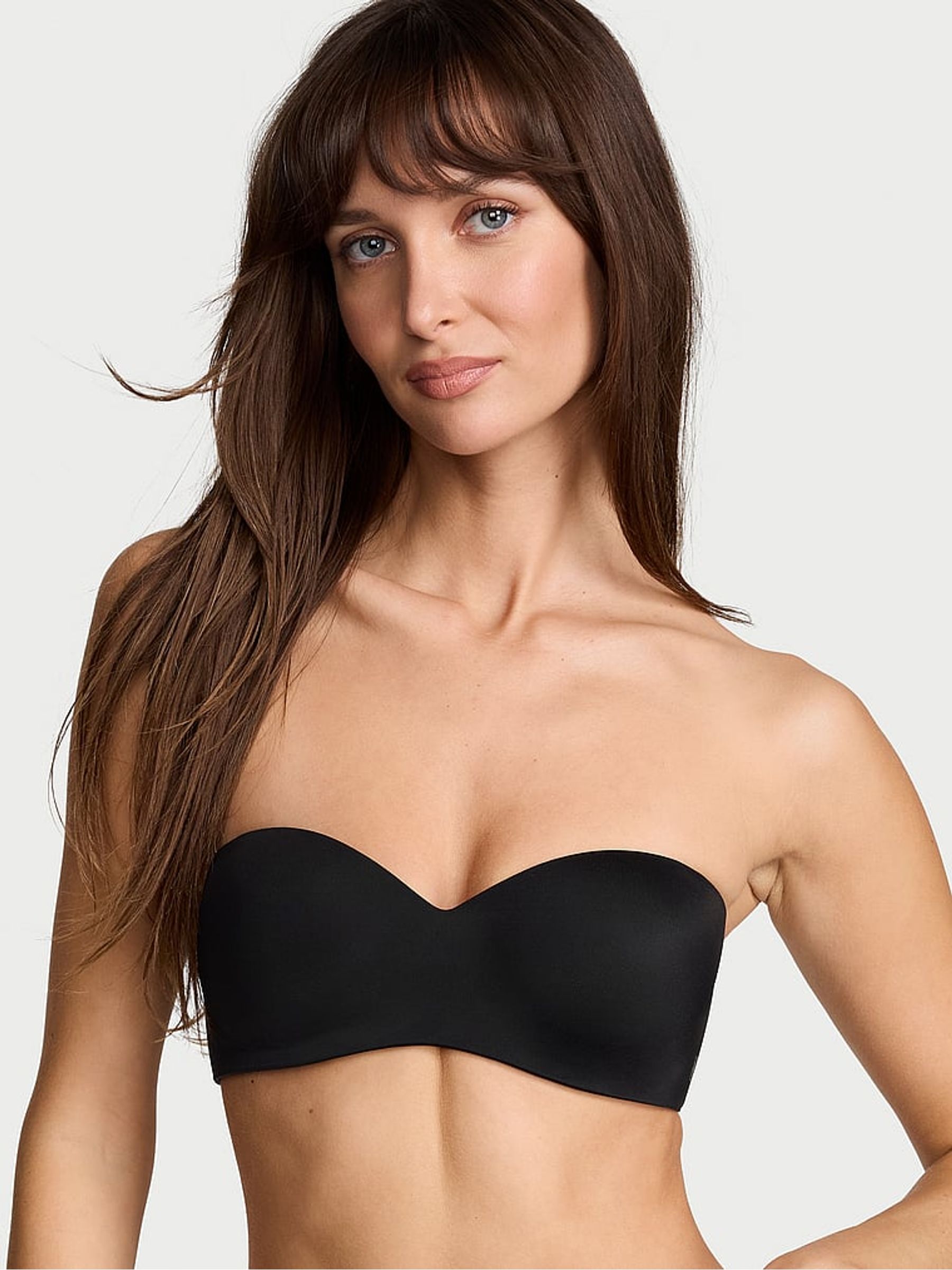 Black Lightly Lined Strapless Multiway Sweetheart Bra - Image 1 of 2 Black Lightly Lined Strapless Multiway Sweetheart Bra - Image 1 of 2