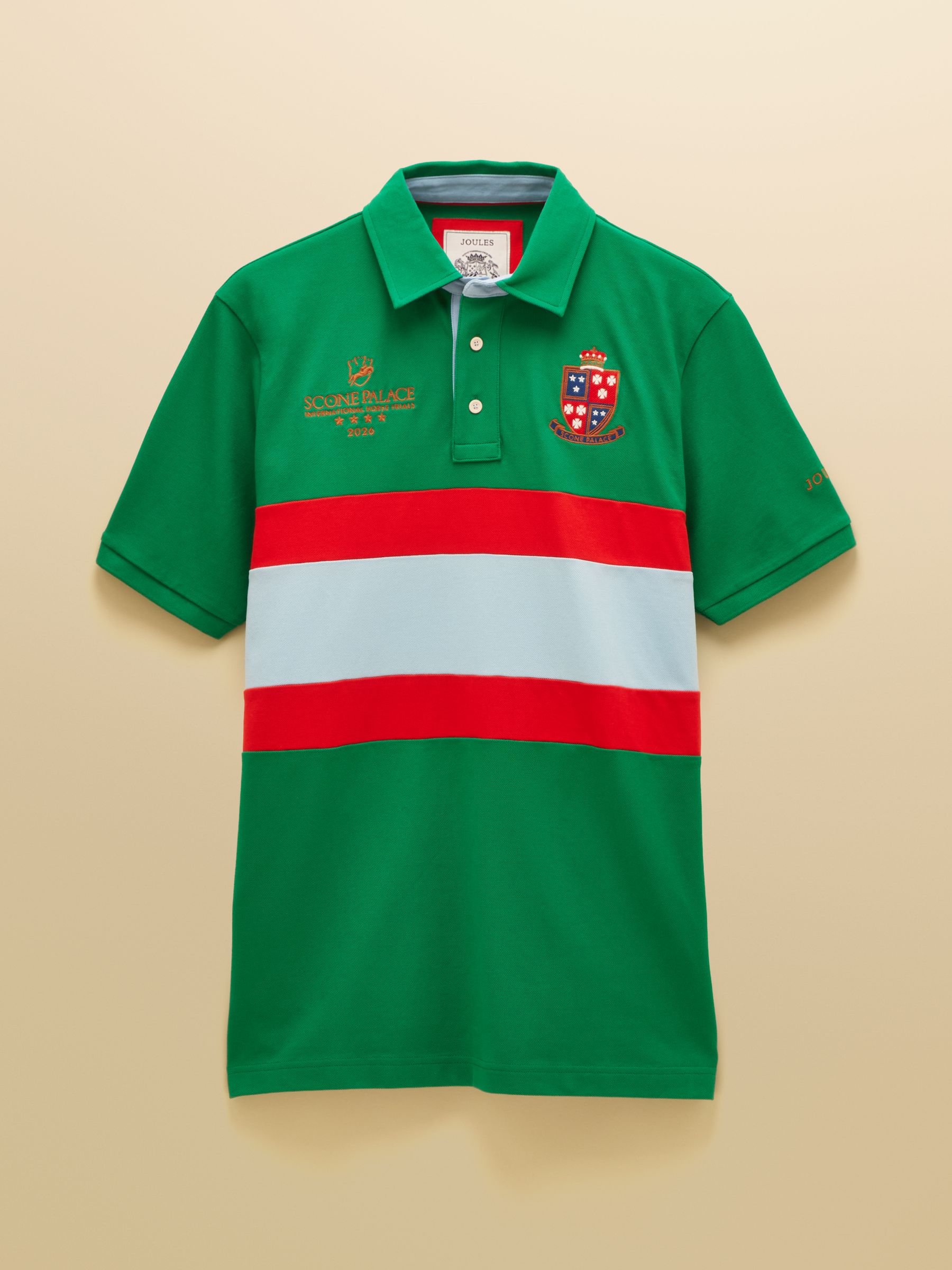 Official Scone Green Cotton Pique Polo Shirt - Image 11 of 11