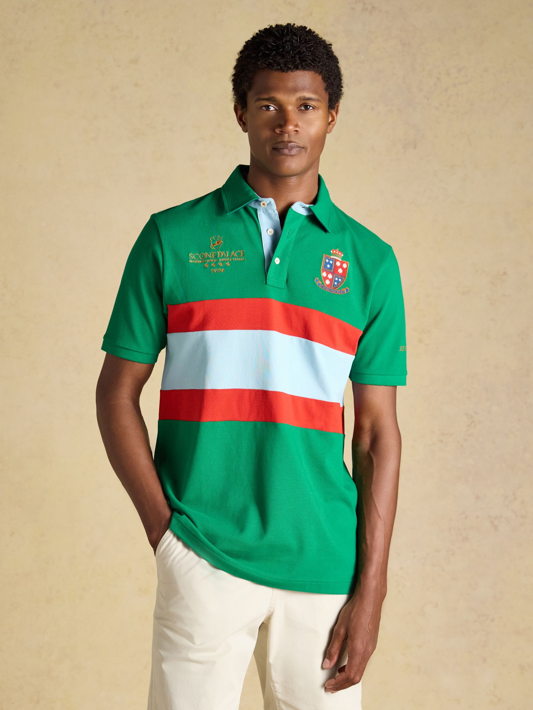 Official Scone Green Cotton Pique Polo Shirt - Image 4 of 11