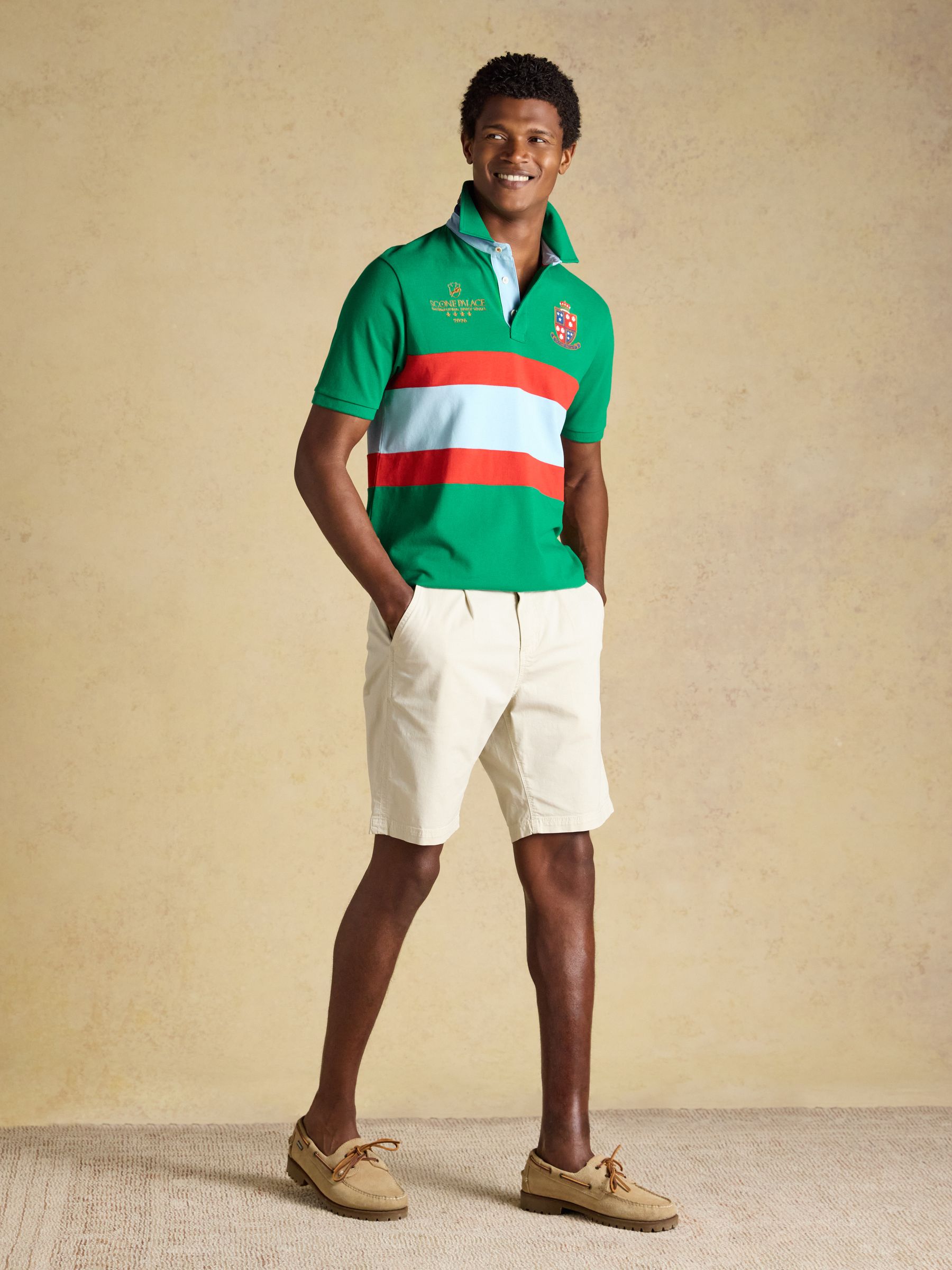 Official Scone Green Cotton Pique Polo Shirt - Image 7 of 11