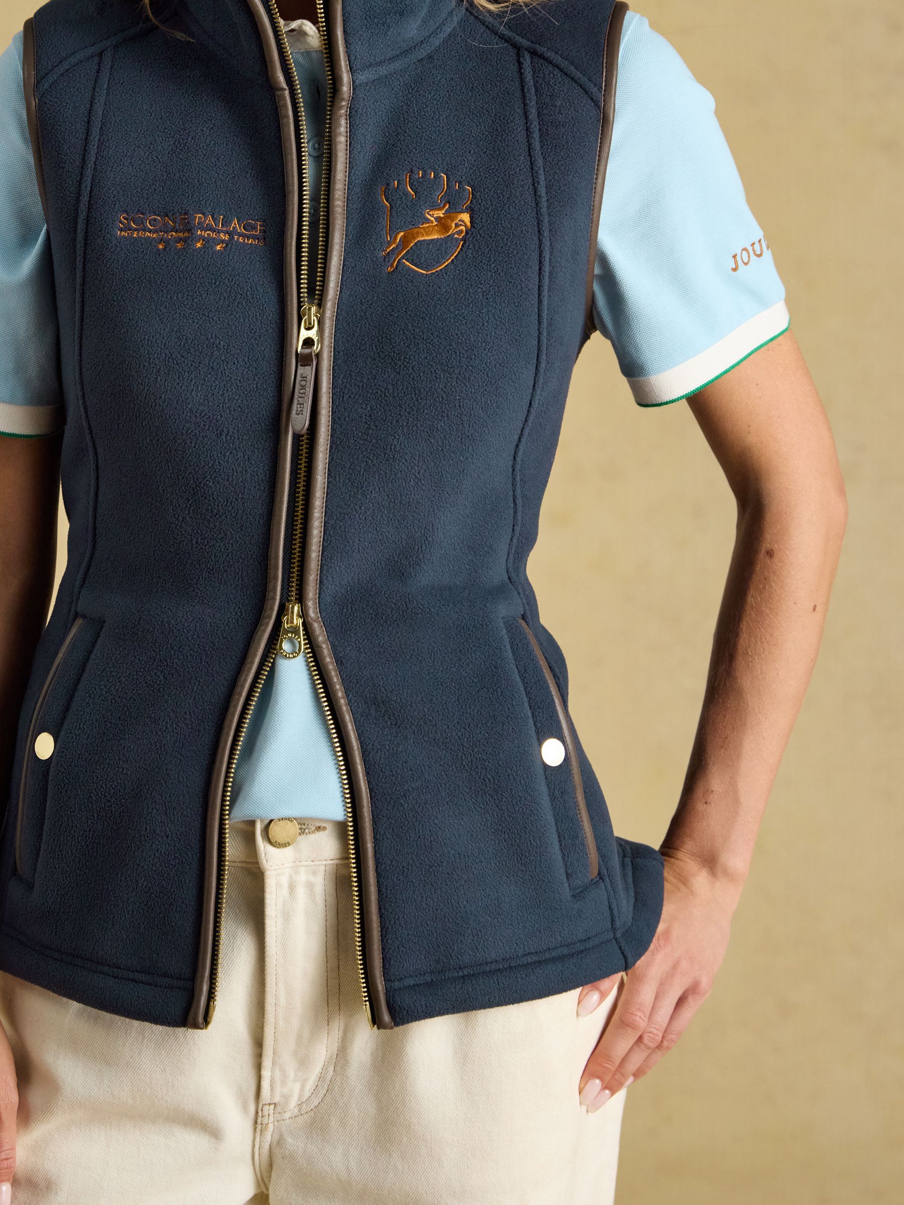 Official Scone Blue Heritage Fleece Gilet - Image 7 of 9