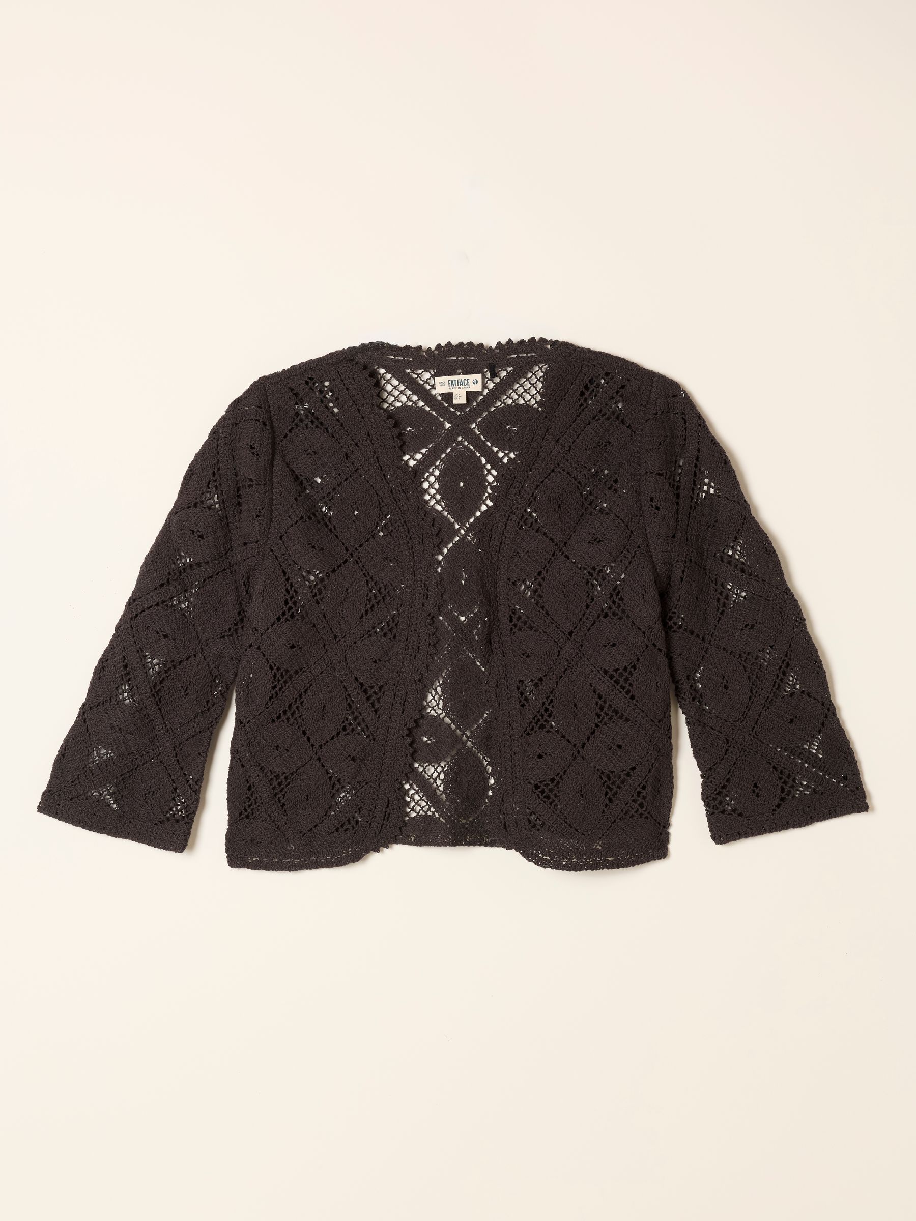 Brown Carrie Crochet Cardigan - Image 7 of 7