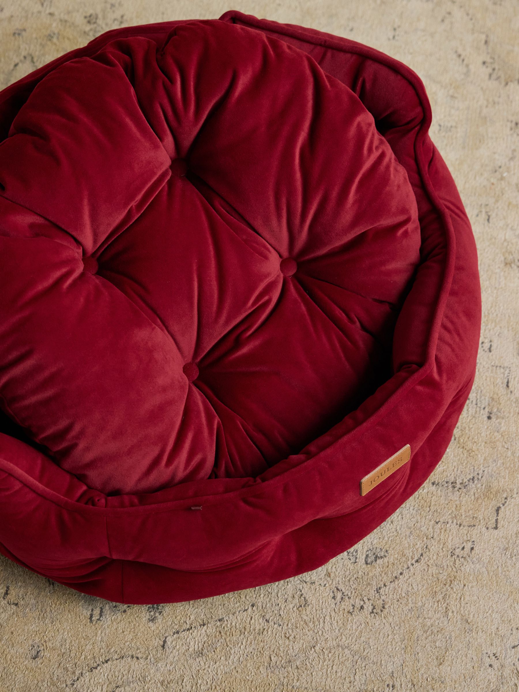 Chesterfield Burgundy Red Pet Bed - Image 5 of 6