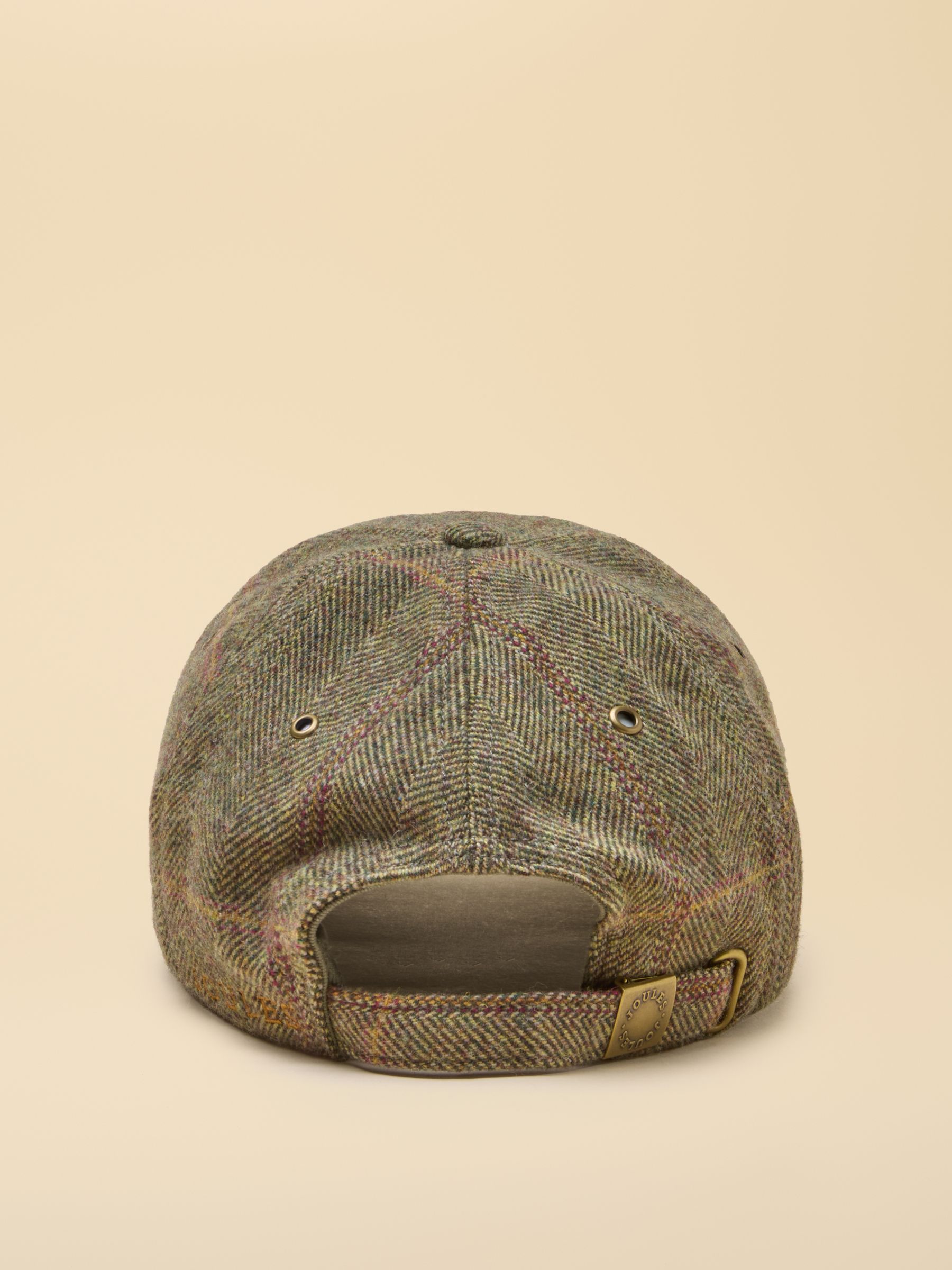 Official Burghley Brown Embroidered Tweed Cap - Image 2 of 5