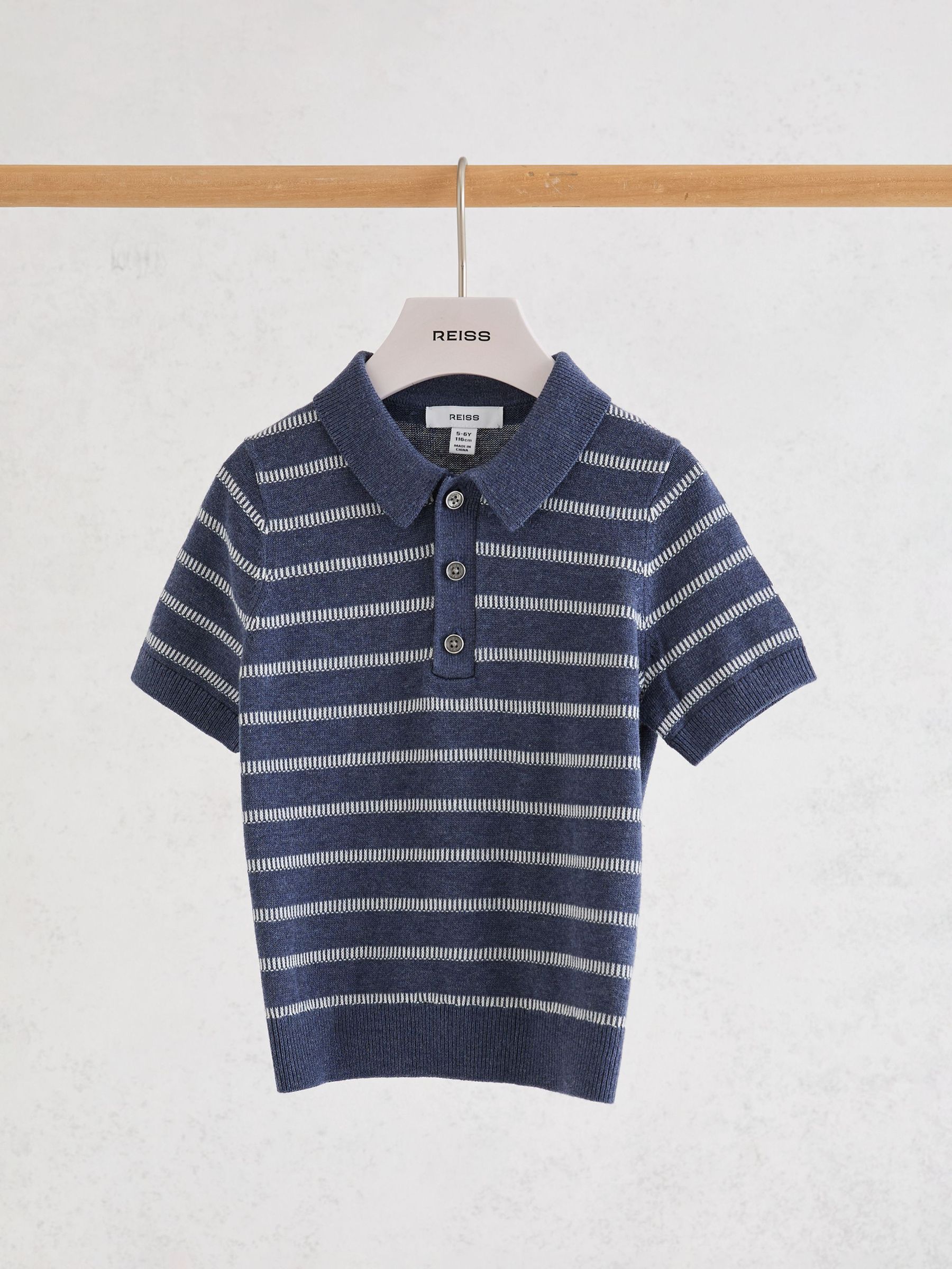 Polo Shirts in Navy/White - Image 2 of 3