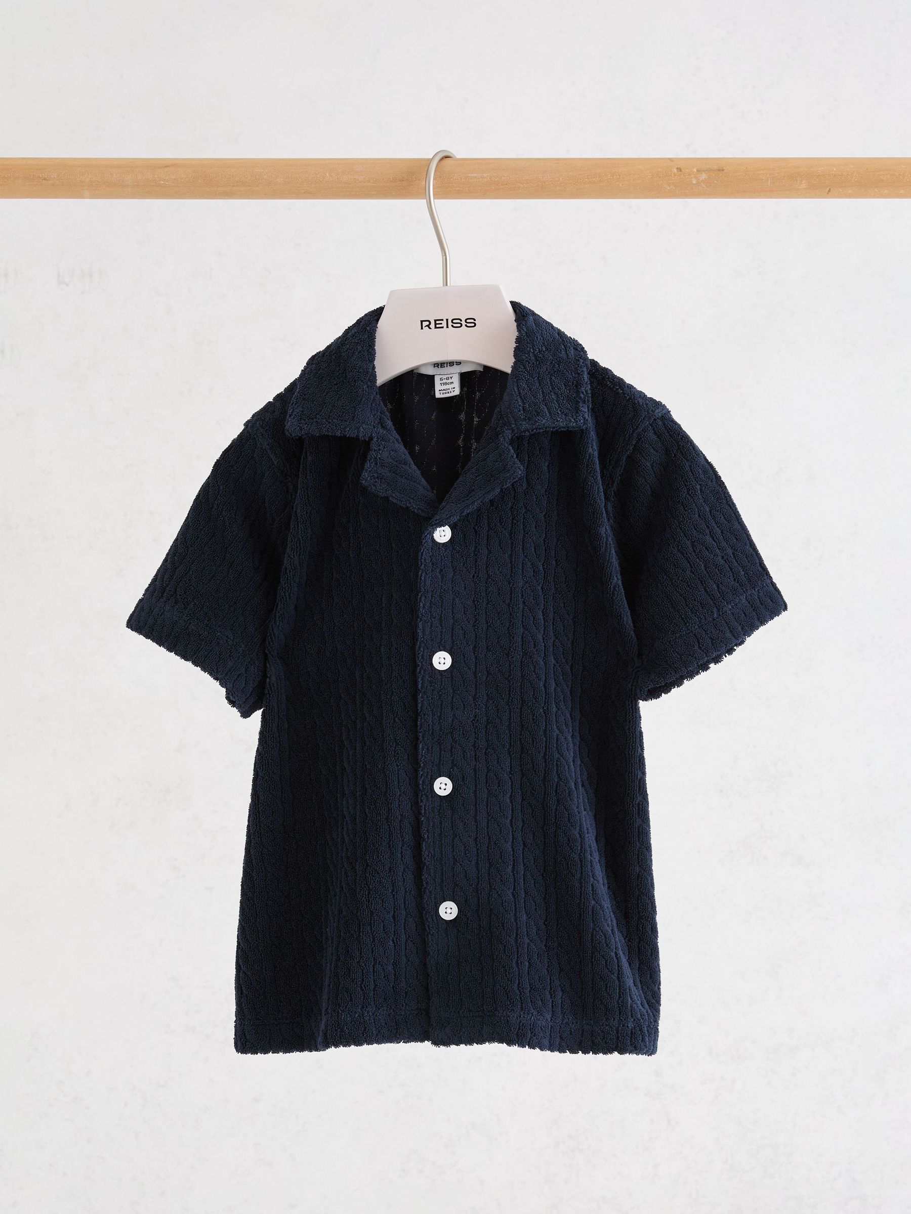 Towelling Cuban-collar Shirt