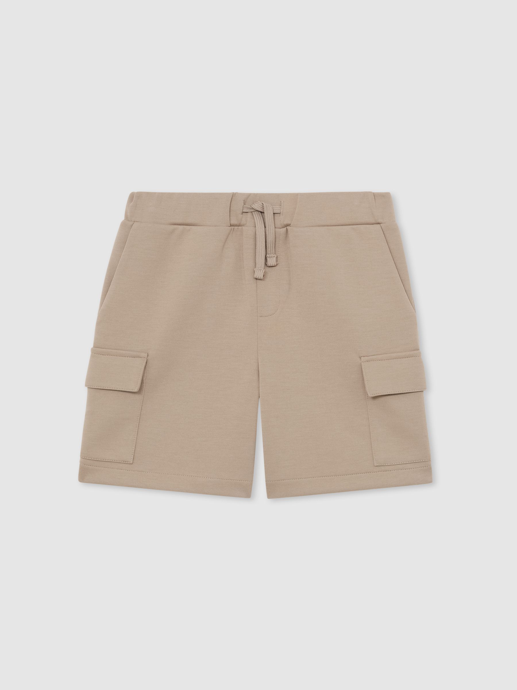 Interlock-Jersey Cargo Shorts in Stone - Image 2 of 4