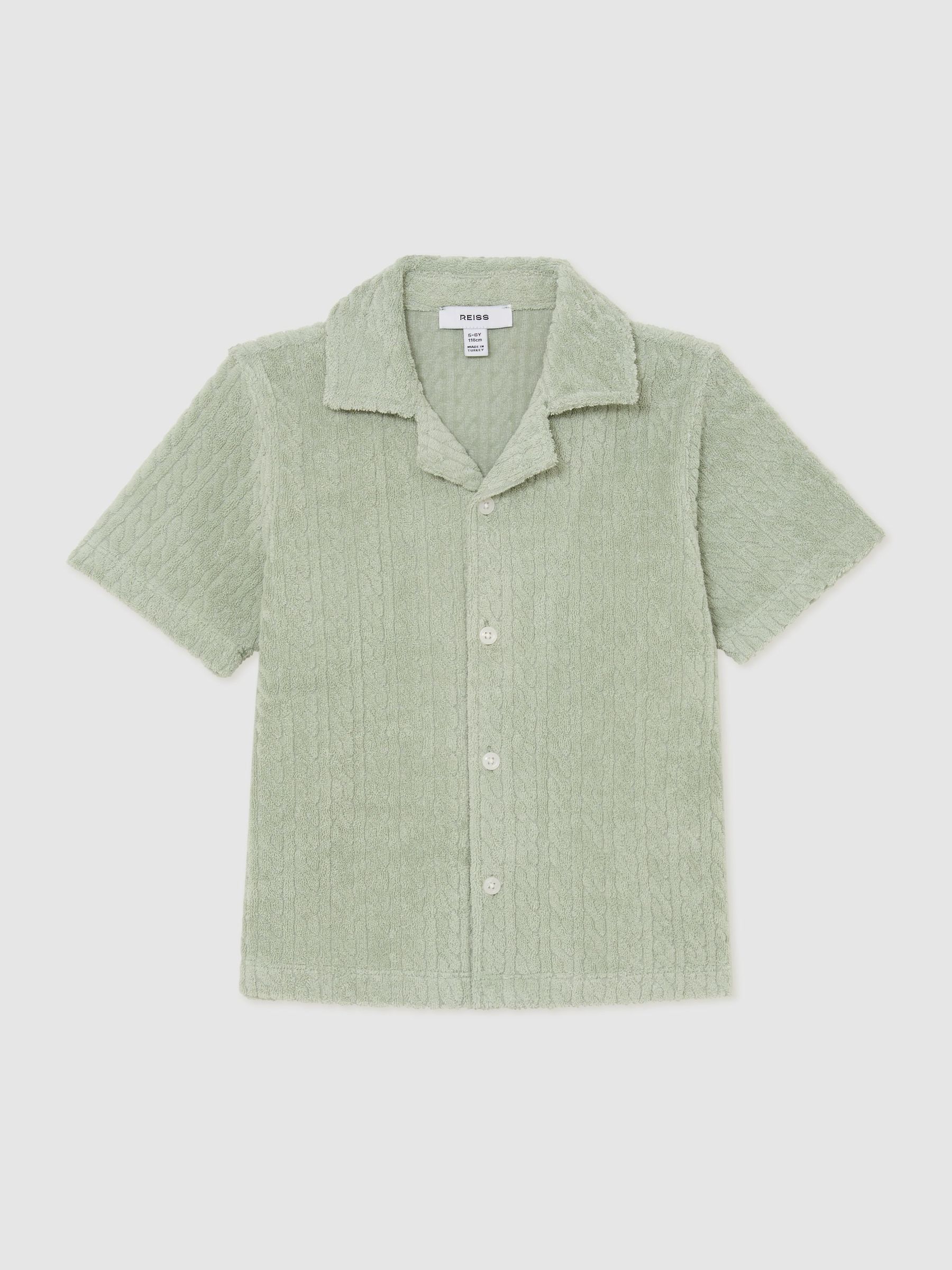 Towelling Cuban-collar Shirt