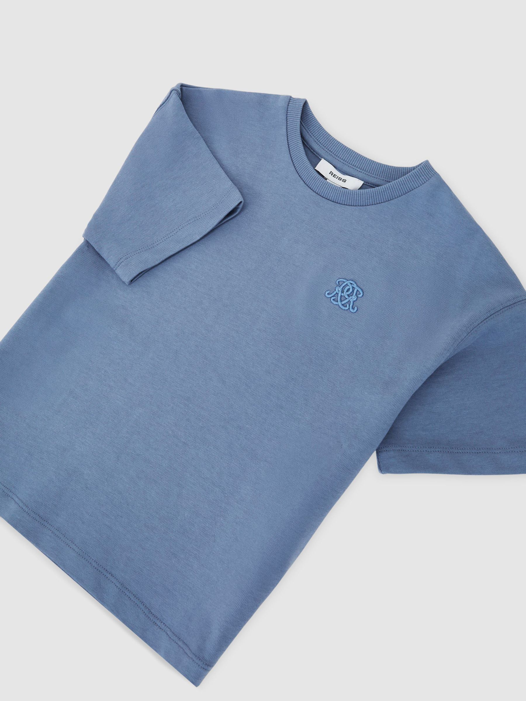 T-Shirt in Airforce Blue - Image 3 of 3