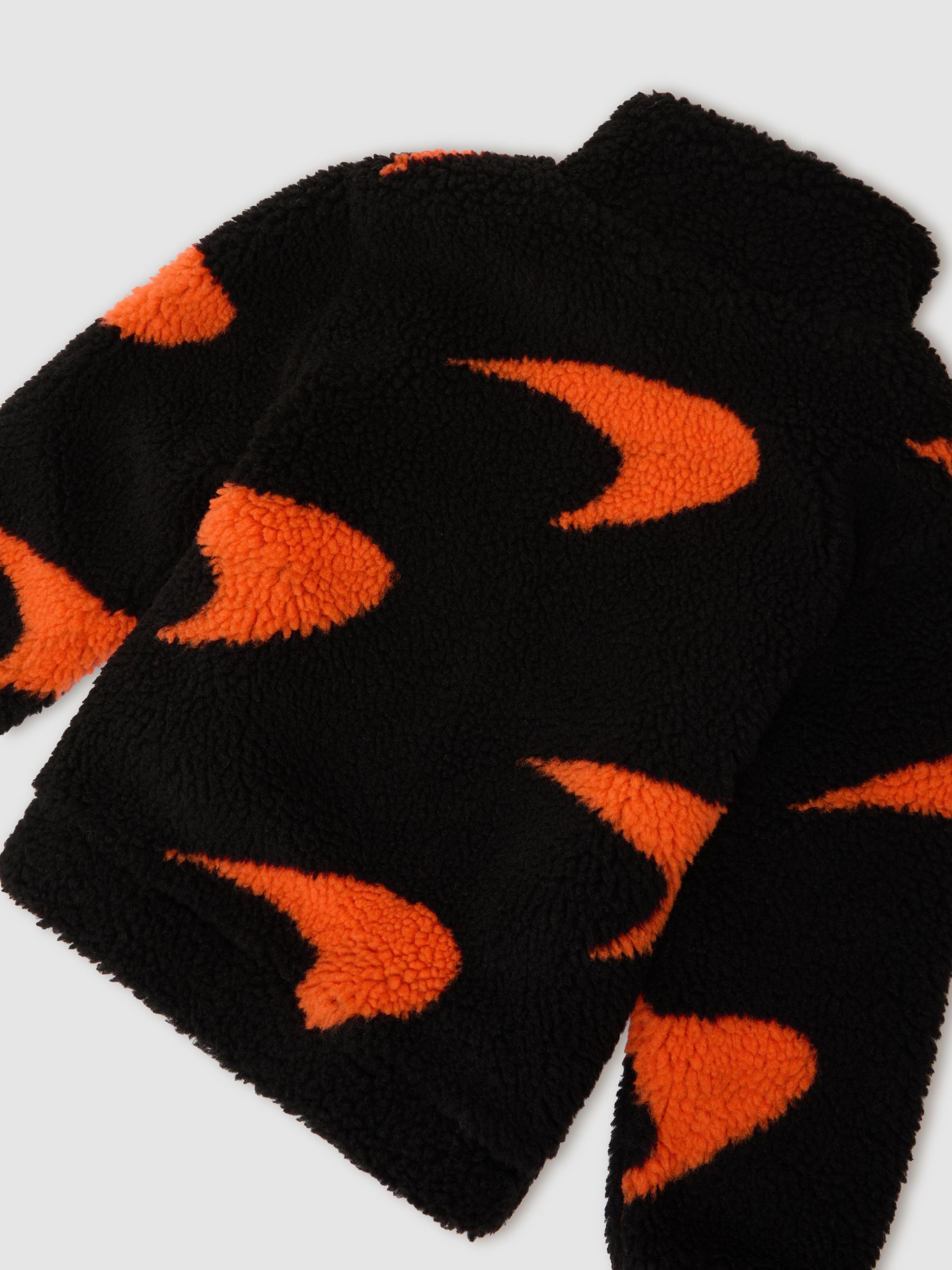 McLaren Racing Speedmark Fleece Jacket Unisex-Fit in Black/Payaya - Image 2 of 3