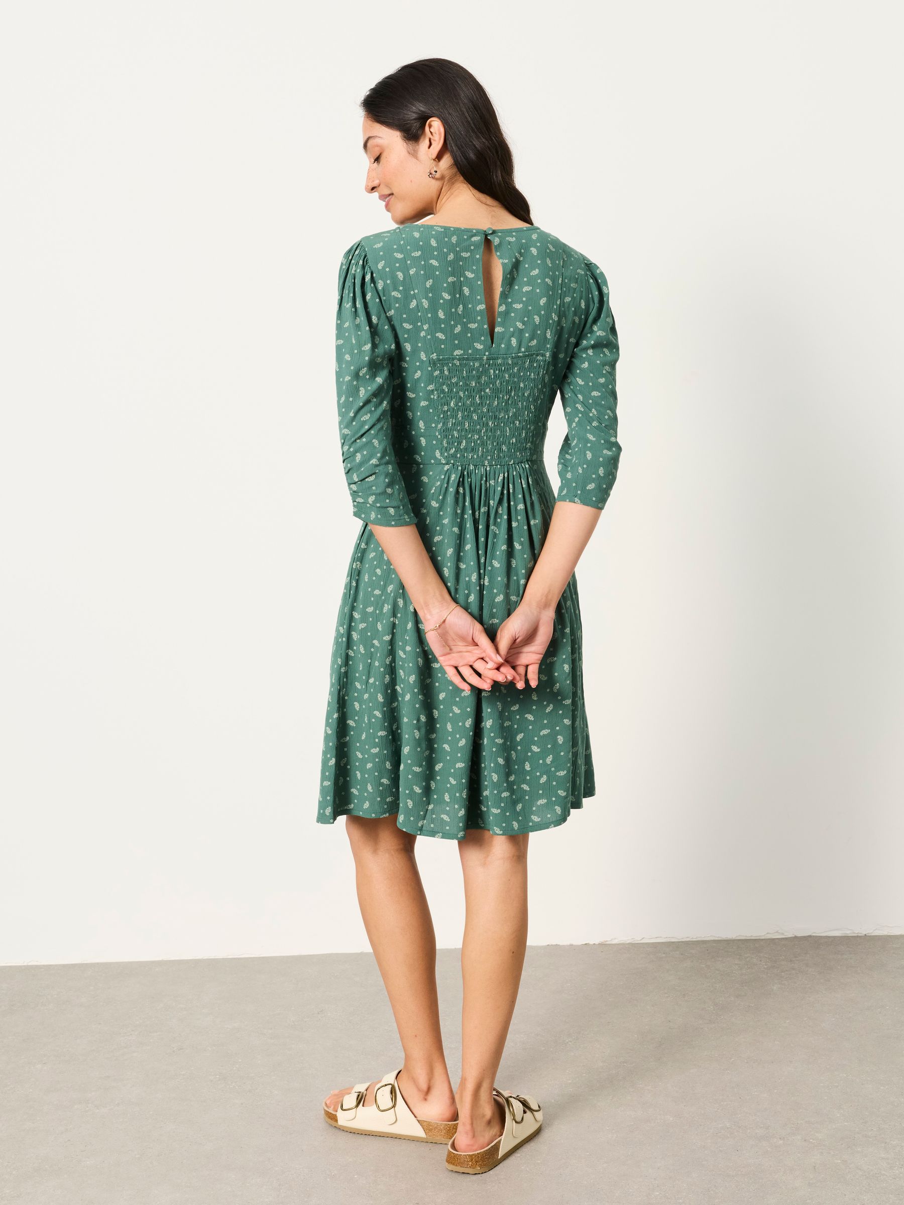 Anya Green Paisley Regular Mini Dress - Image 2 of 5 Anya Green Paisley Regular Mini Dress - Image 2 of 5