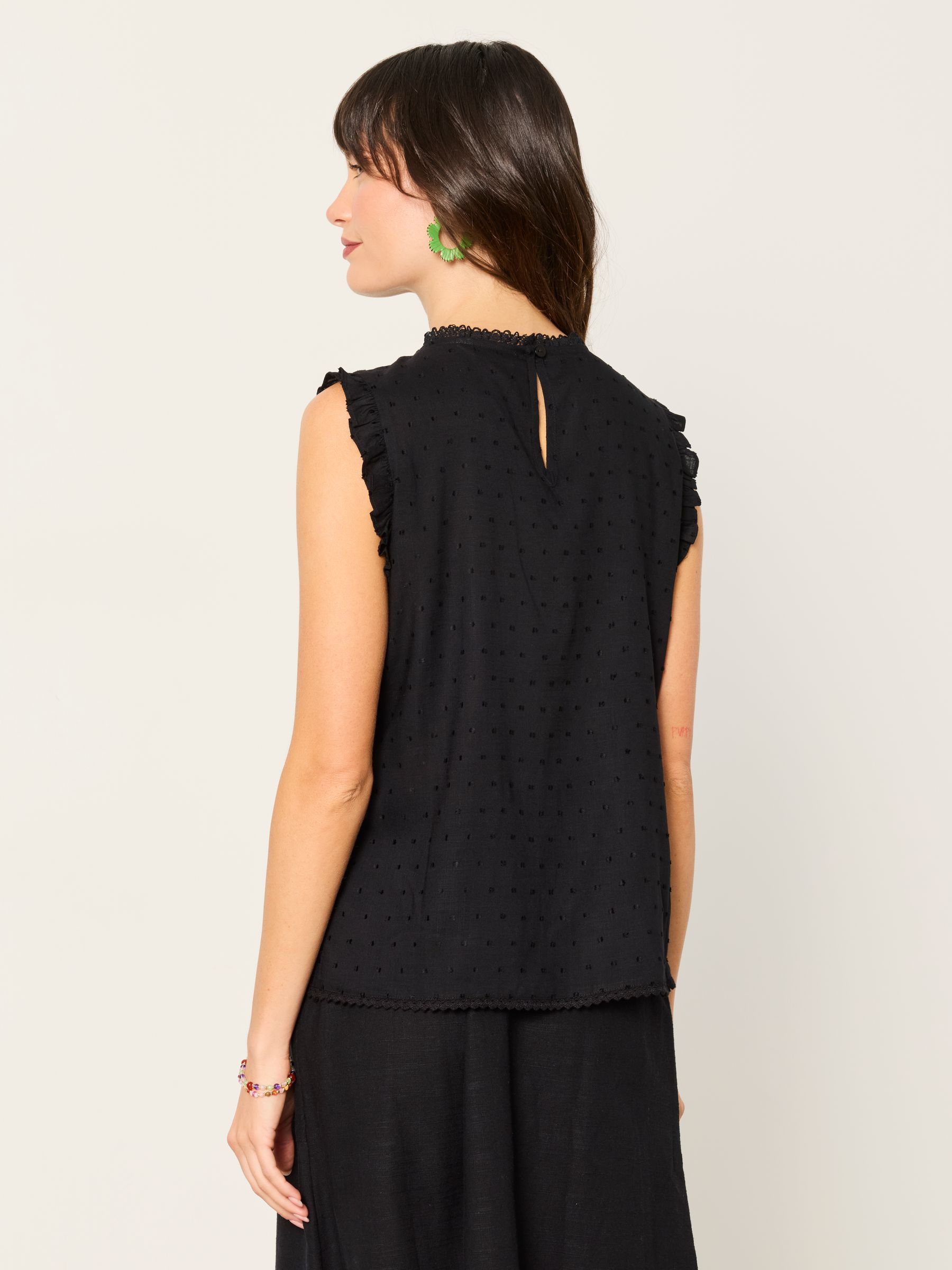 Black Regular Gi Embroidered Blouse - Image 2 of 5