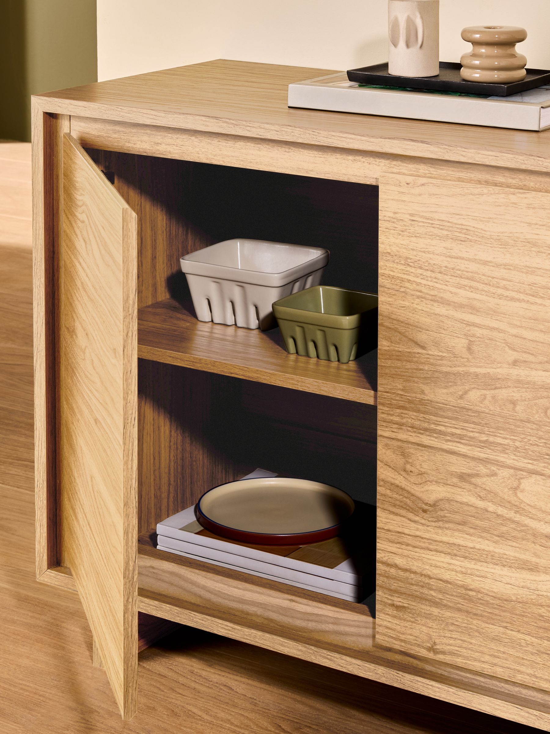 Kaci Extra Large Sideboard in Oak Effect - Image 2 of 6 Kaci Extra Large Sideboard in Oak Effect - Image 2 of 6