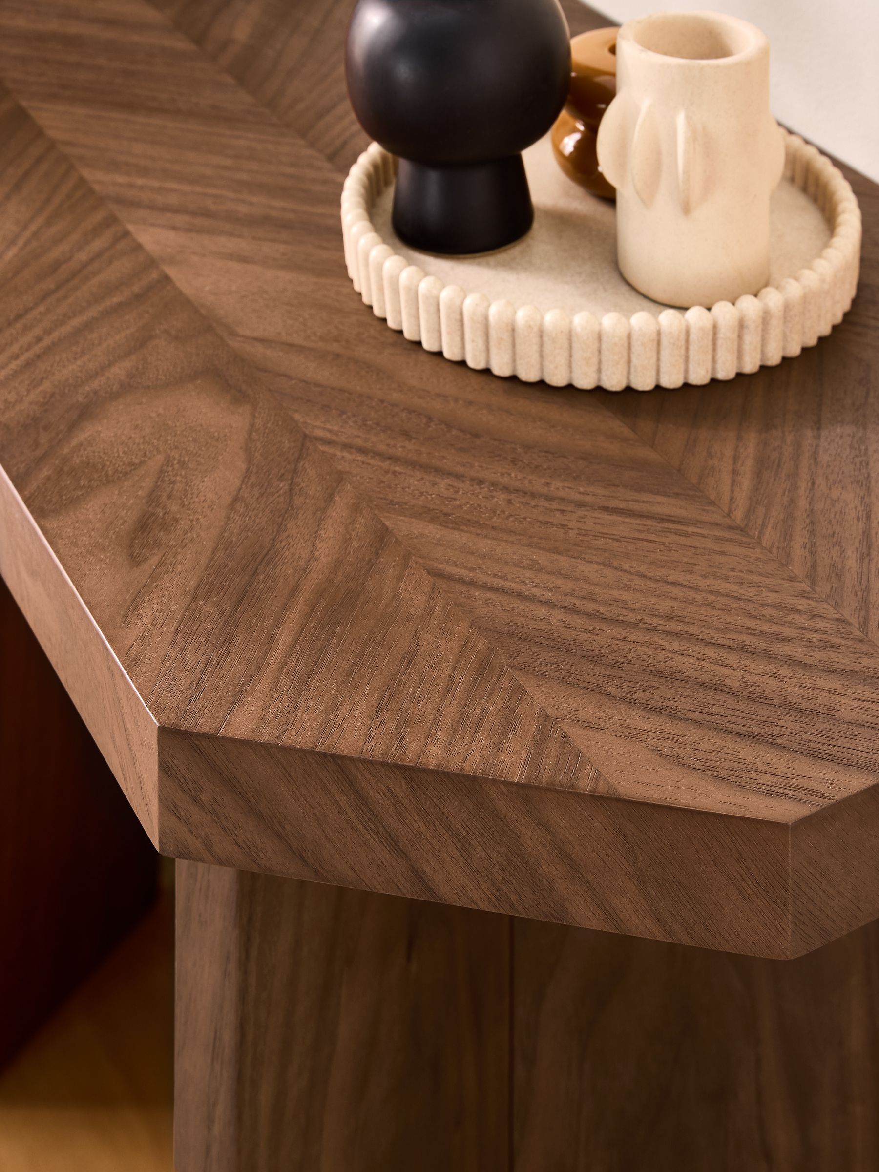 Brennan Console Table in Walnut - Image 2 of 6