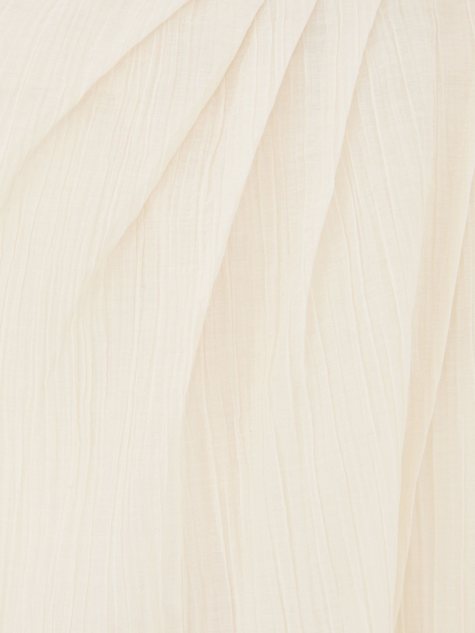 Cotton-Blend Gauze Wrap Beach Skirt in Neutral - Image 6 of 6