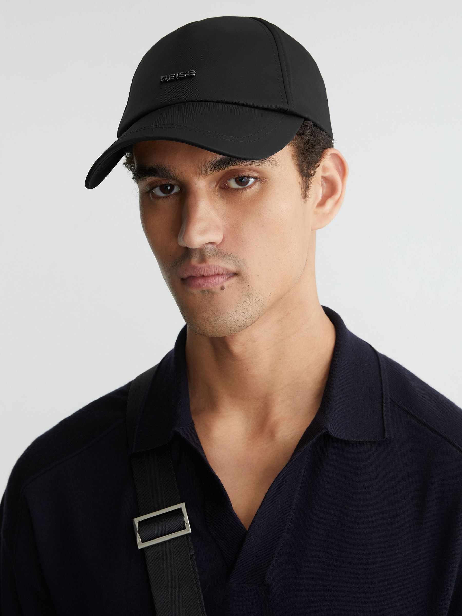 Technical Logo Baseball Cap in Black - image 5