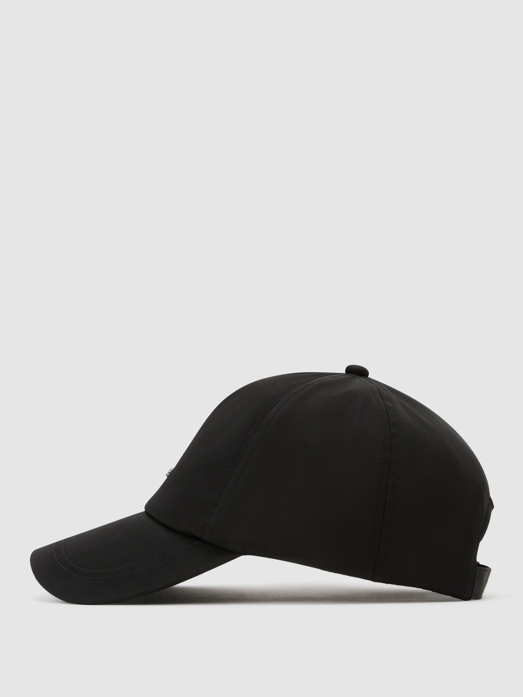 Technical Logo Baseball Cap in Black - Image 2 of 4