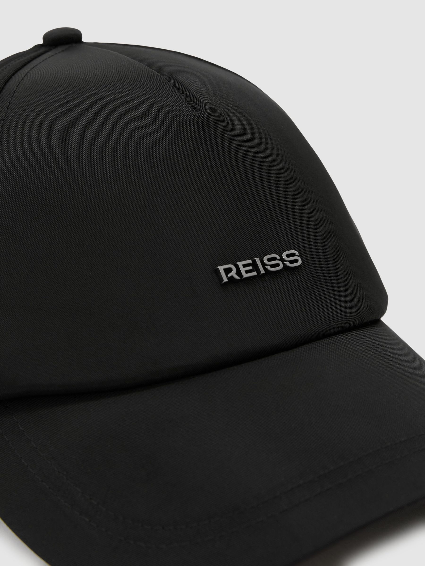 Technical Logo Baseball Cap in Black - Image 5 of 5