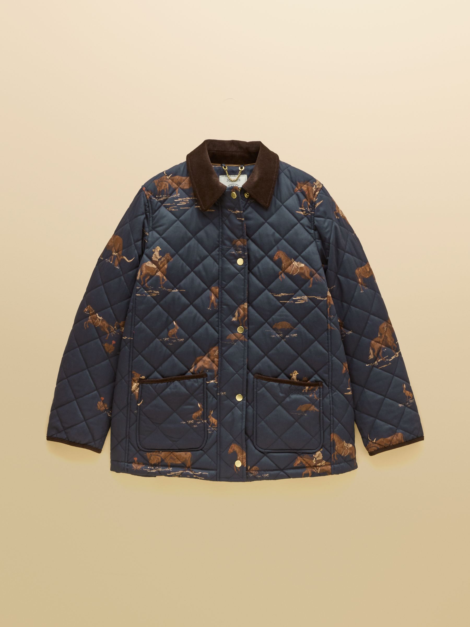 Highgrove Navy Diamond Quilted Jacket - Image 10 of 10 Highgrove Navy Diamond Quilted Jacket - Image 10 of 10