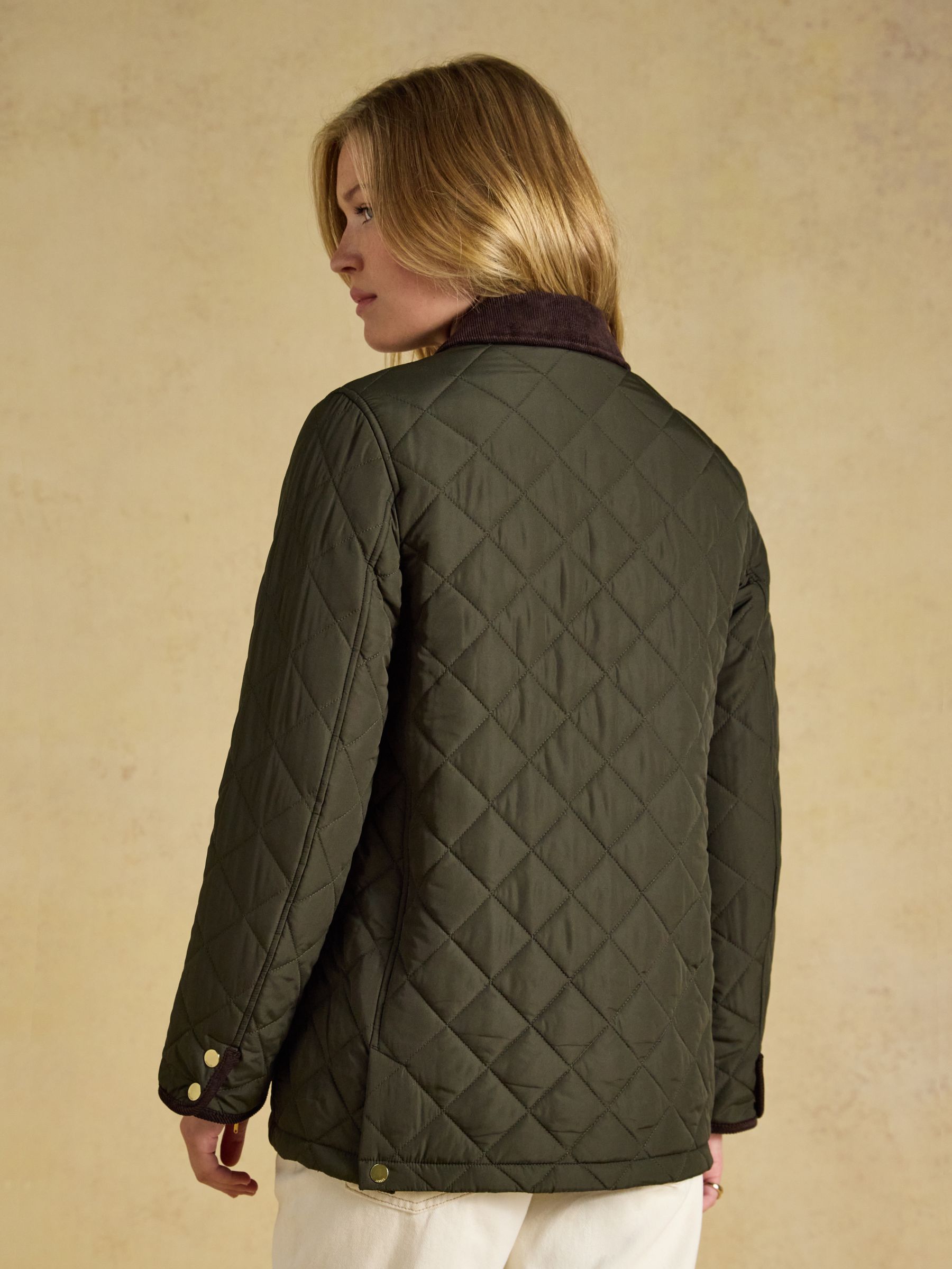 Highgrove Khaki Green Diamond Quilted Jacket - Image 2 of 12