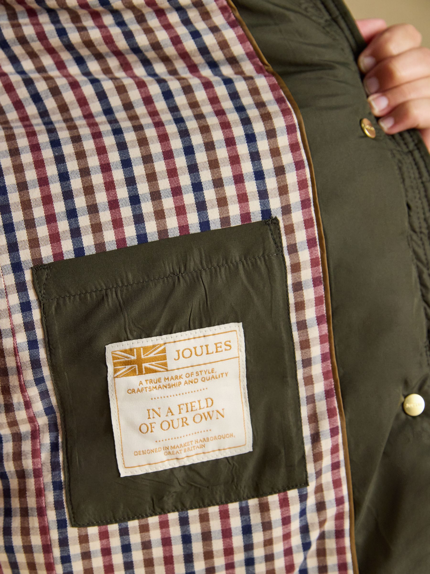 Highgrove Khaki Green Diamond Quilted Jacket - Image 8 of 12