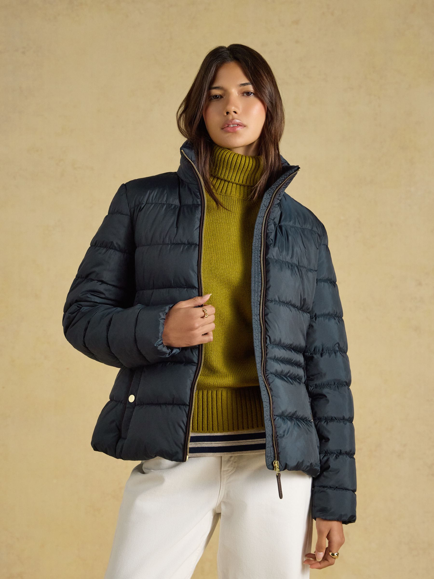 Paddock Navy Showerproof Padded Coat - Image 5 of 9