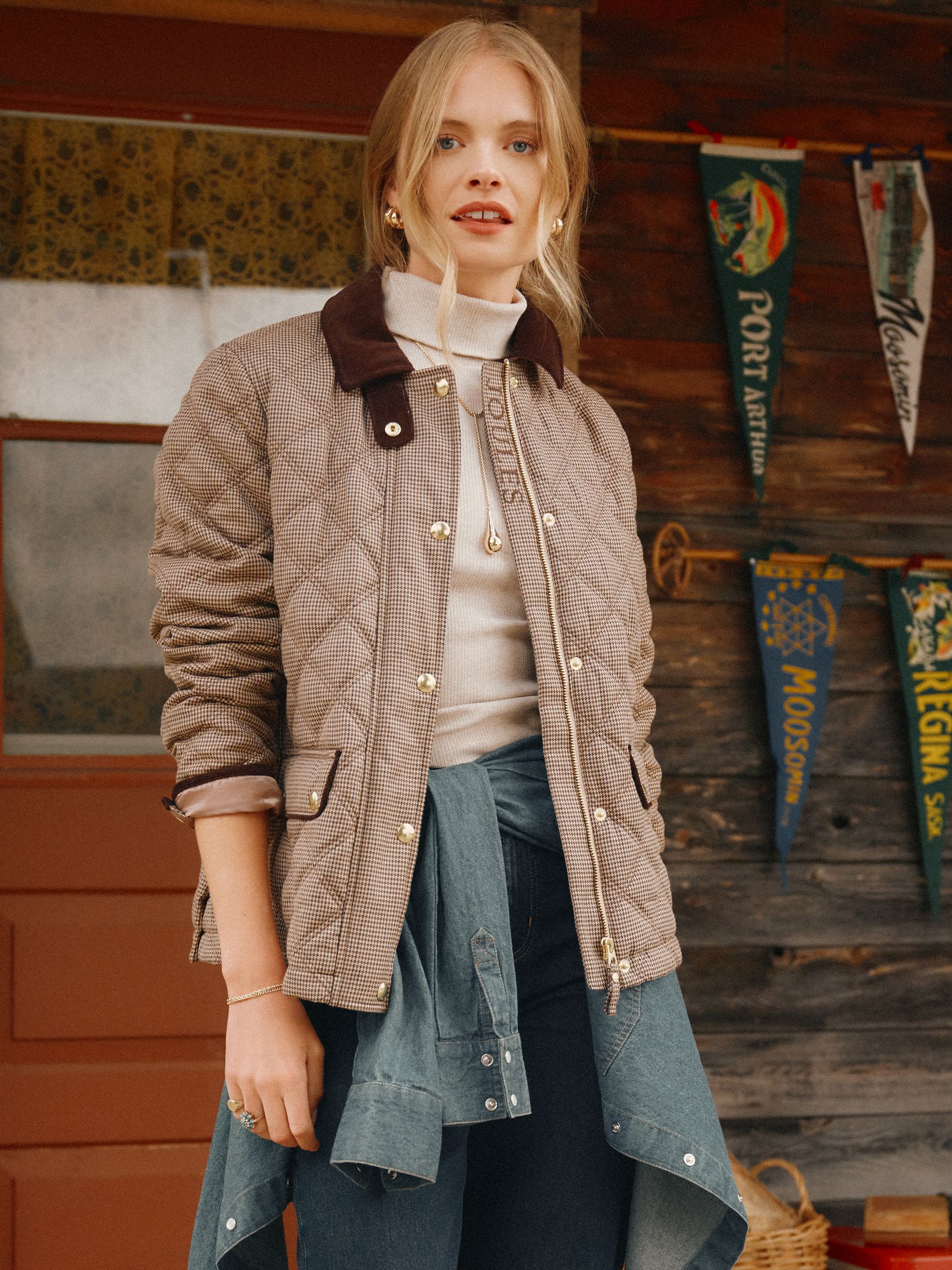 Harrogate Check Diamond Quilted Jacket - Image 2 of 12