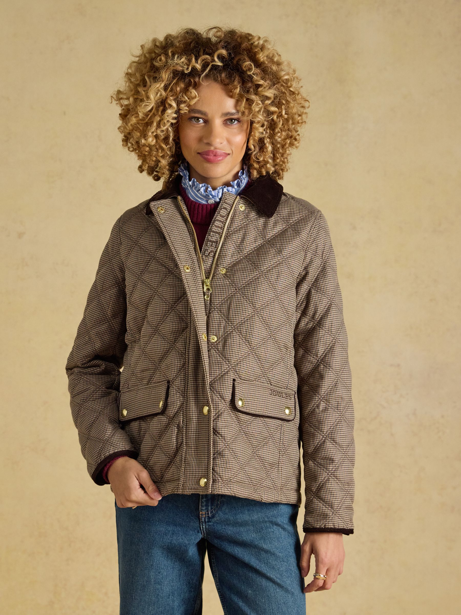 Harrogate Check Diamond Quilted Jacket - Image 3 of 12