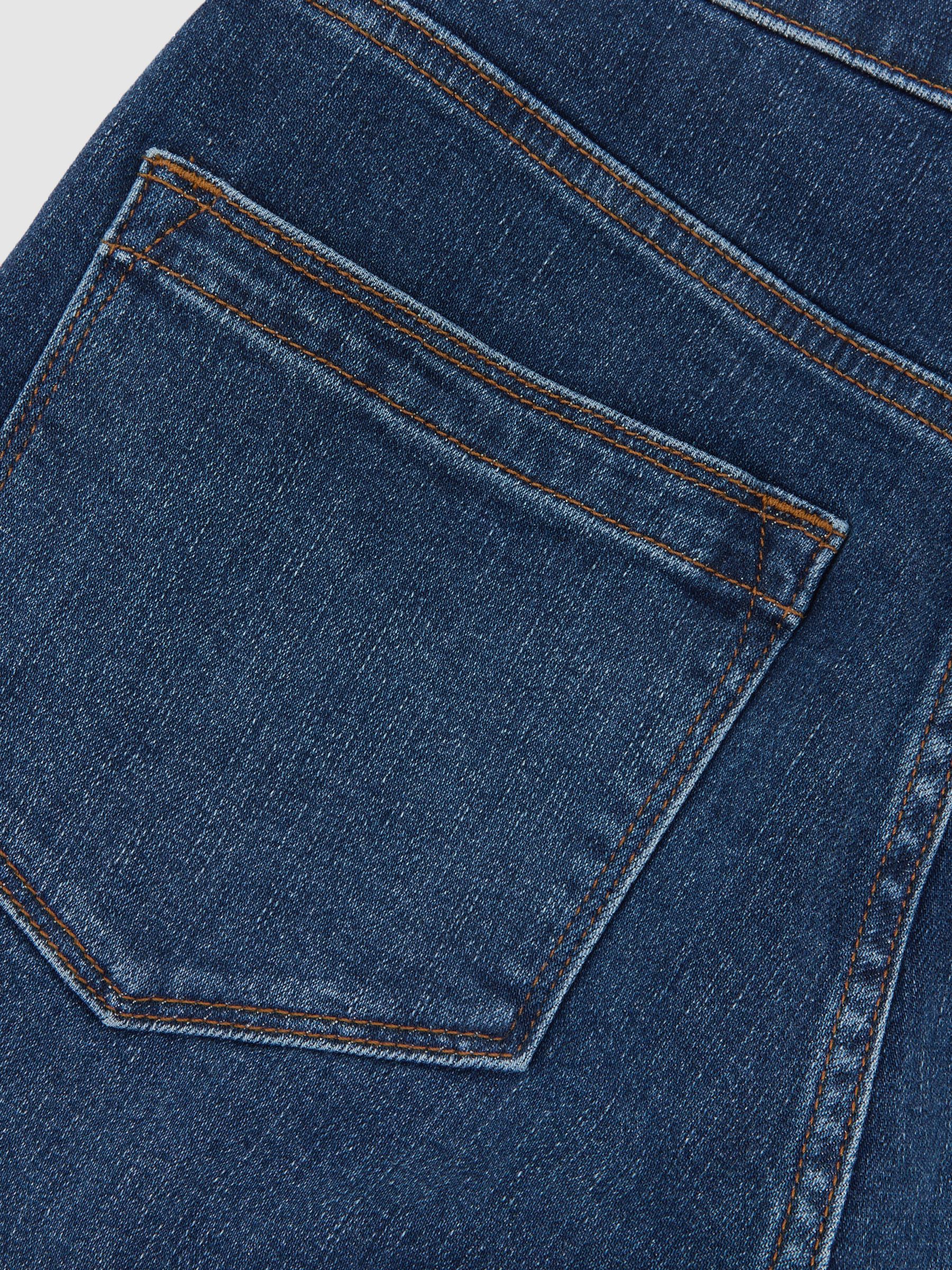 Petite Slim-Leg Mid-Rise Jeans in Mid Blue - image 3