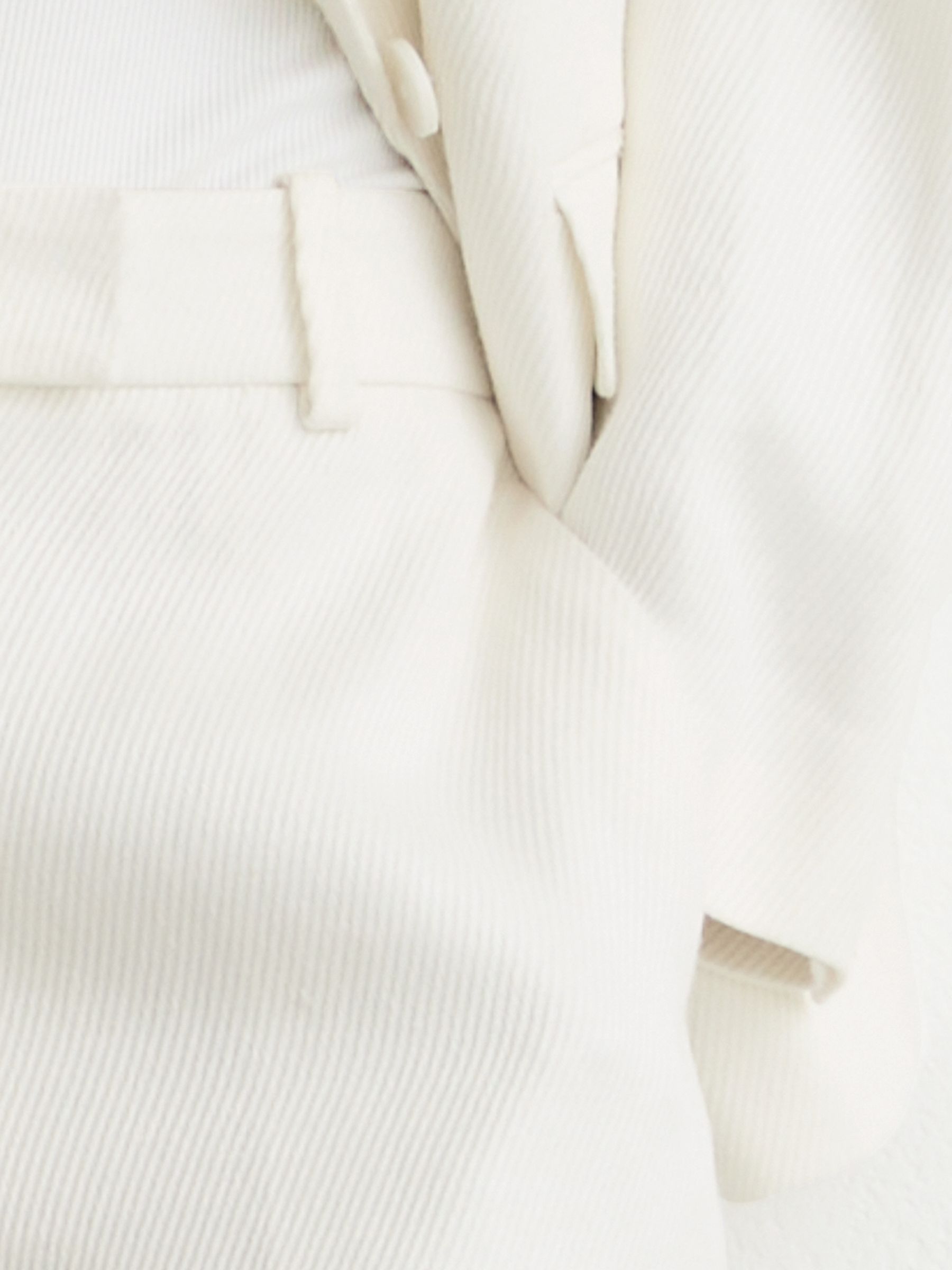 Linen-Blend Tailored Shorts in White - Image 3 of 6