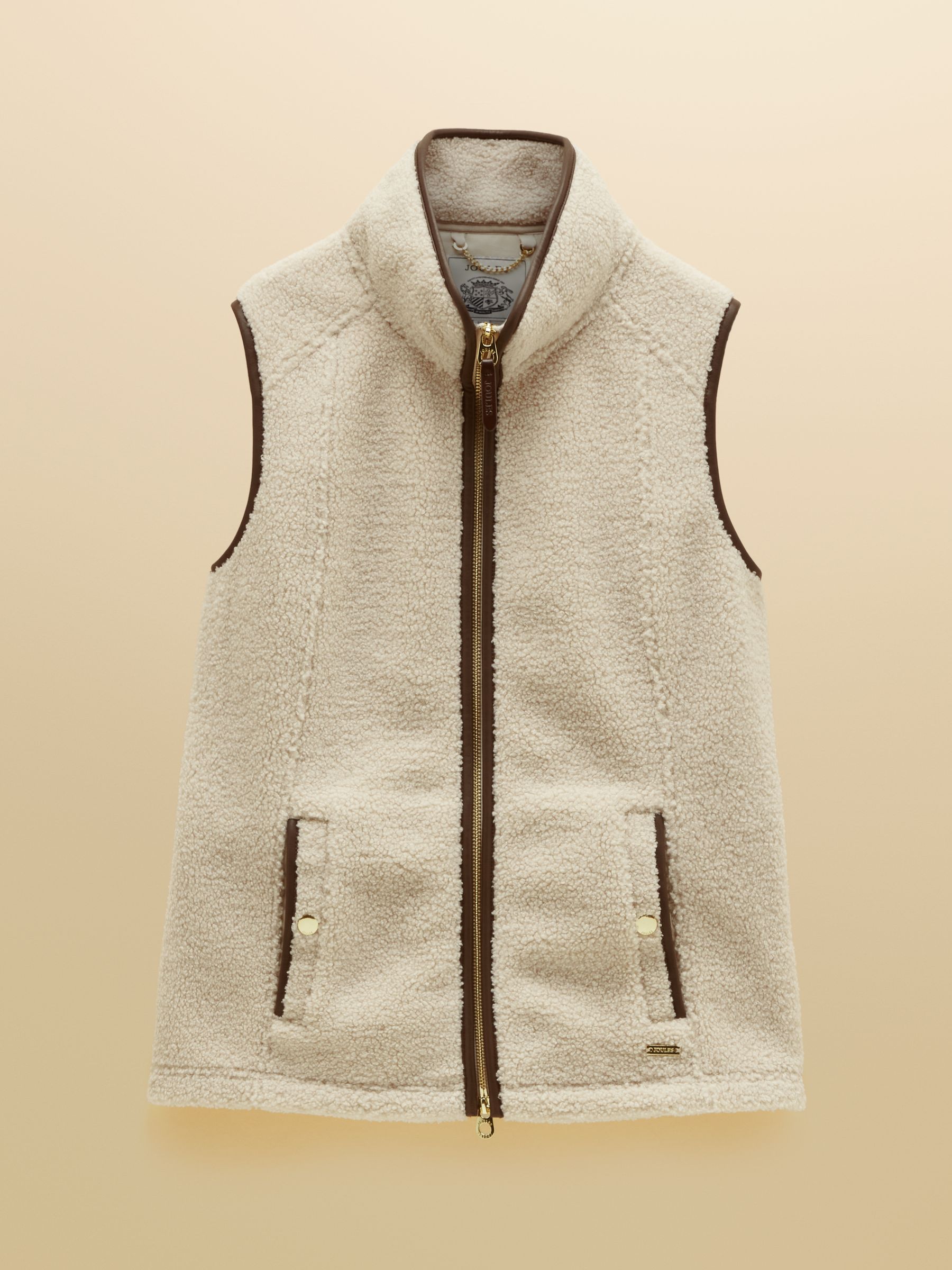 Borg Heritage Cream Fleece Gilet - Image 10 of 10 Borg Heritage Cream Fleece Gilet - Image 10 of 10