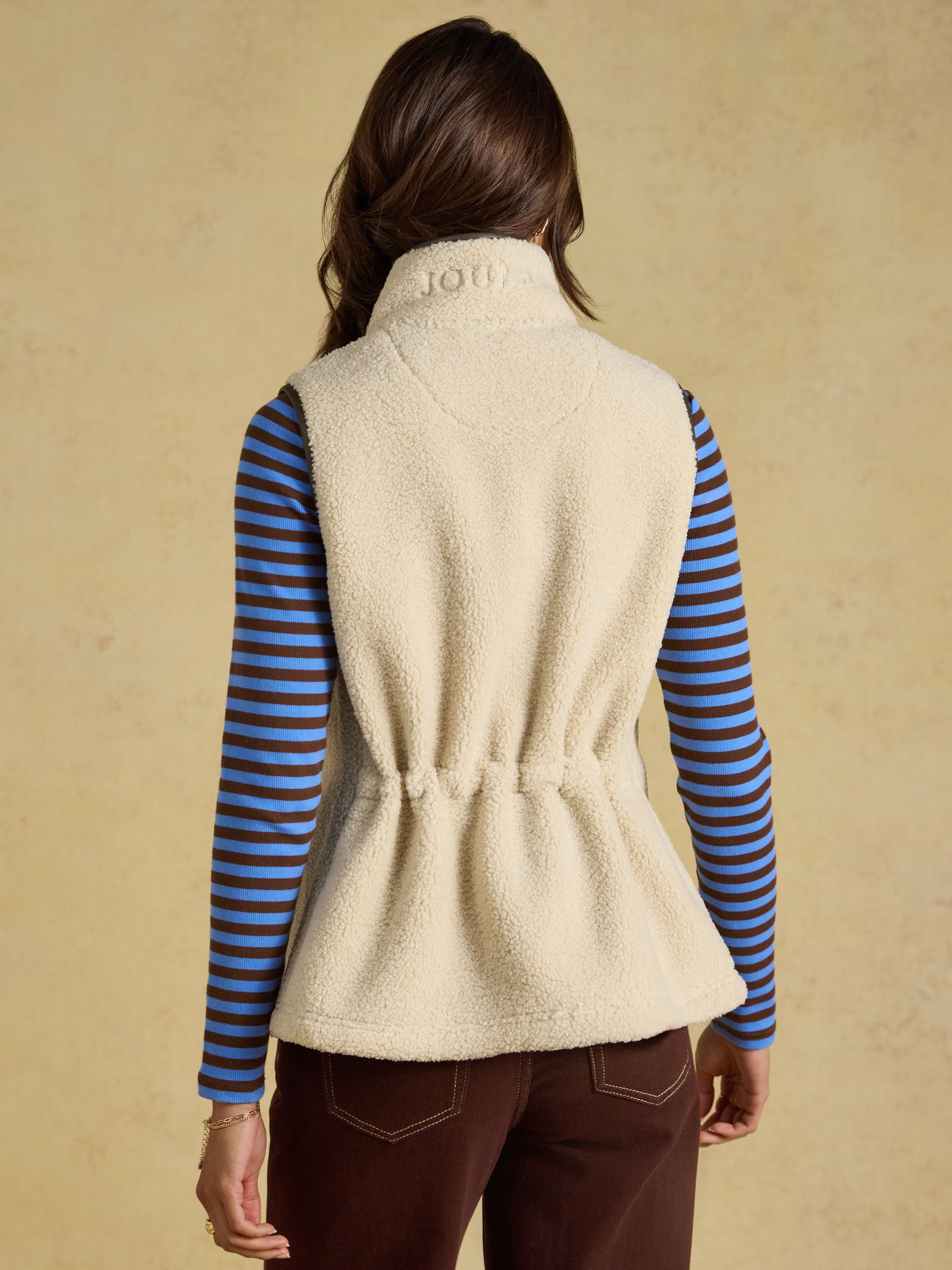 Borg Heritage Cream Fleece Gilet - Image 2 of 10 Borg Heritage Cream Fleece Gilet - Image 2 of 10