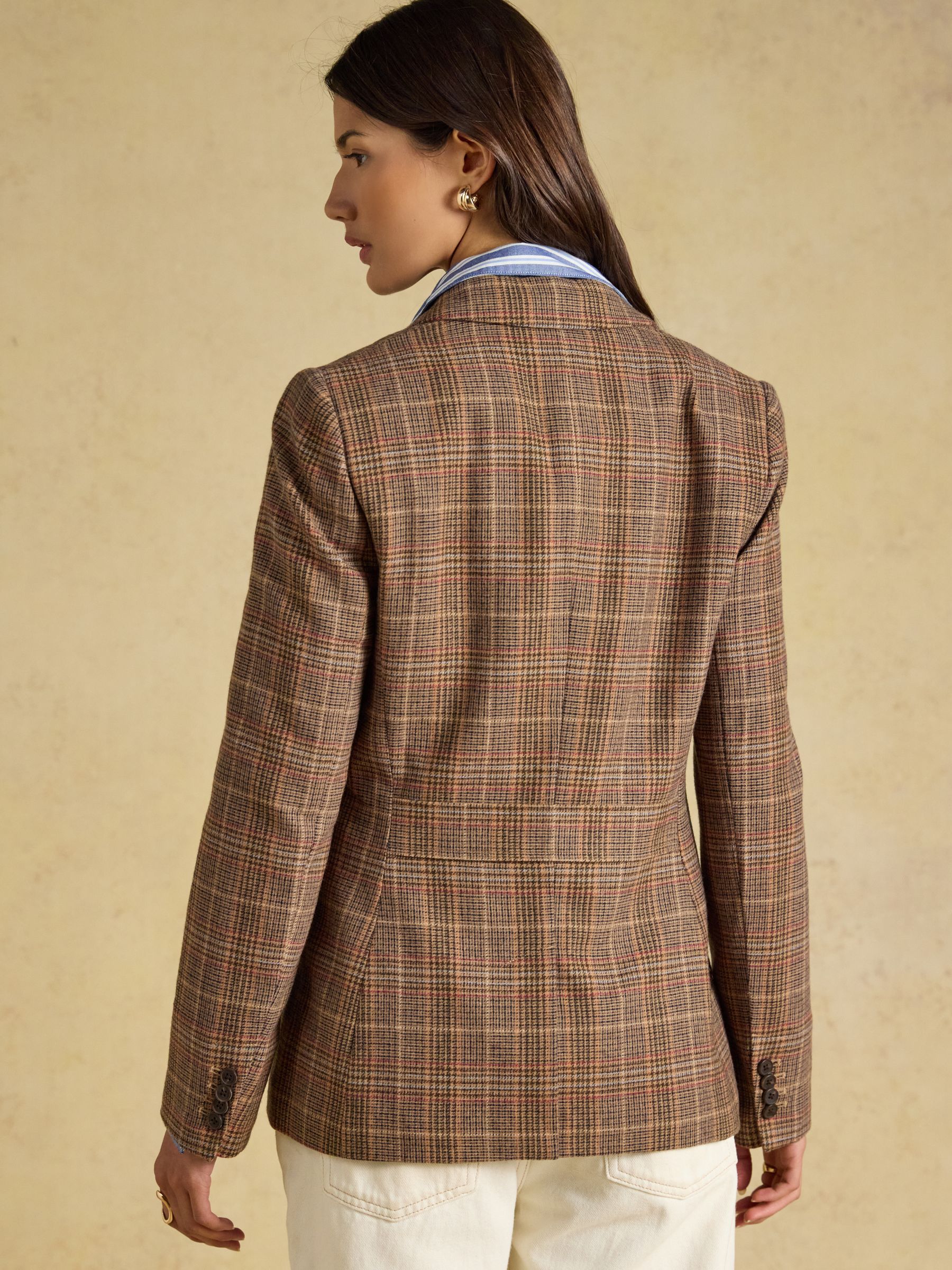 Foxley Check Wool Rich Tweed Suit Blazer - Image 2 of 7 Foxley Check Wool Rich Tweed Suit Blazer - Image 2 of 7