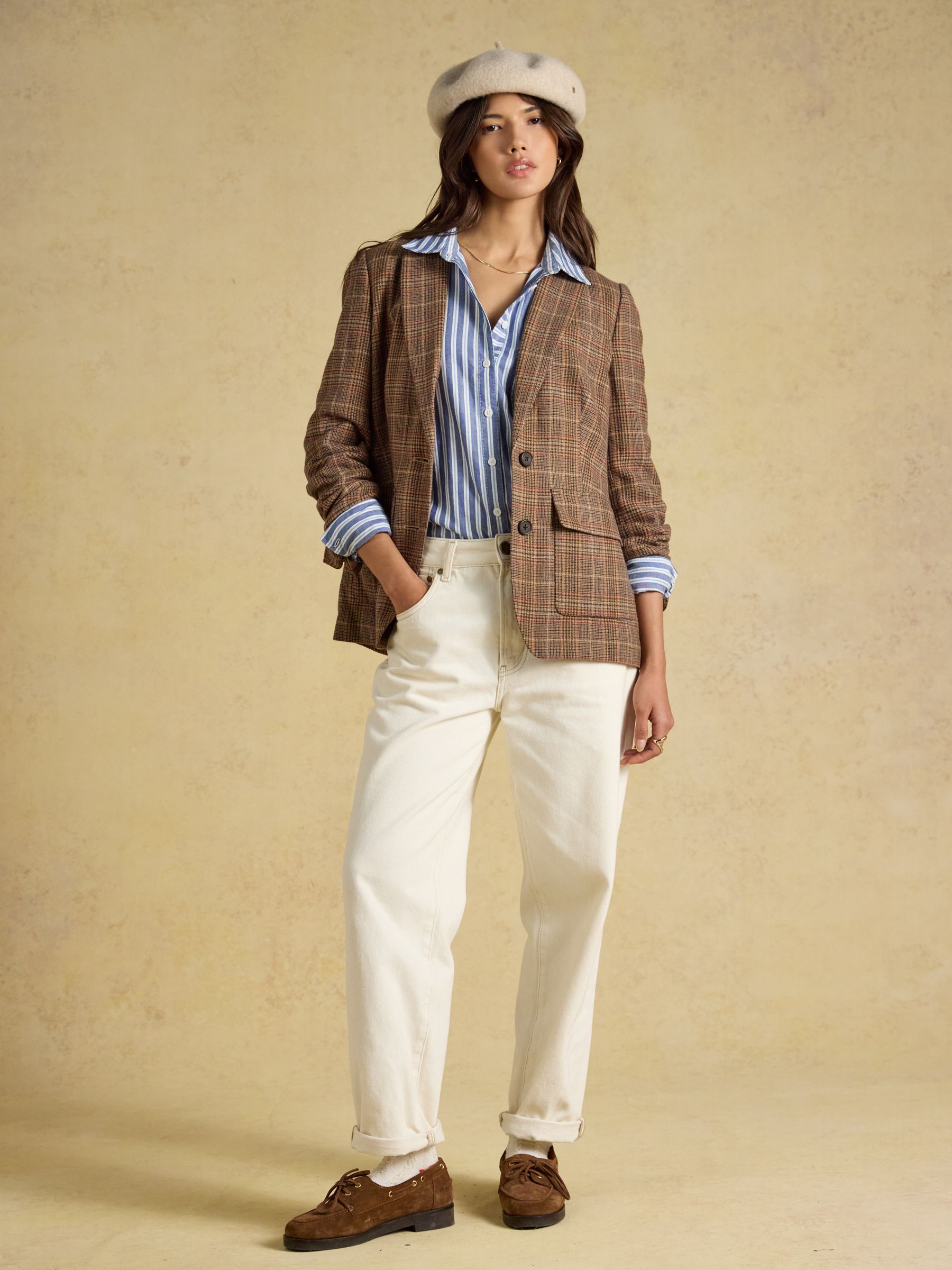 Foxley Check Wool Rich Tweed Suit Blazer - Image 6 of 7