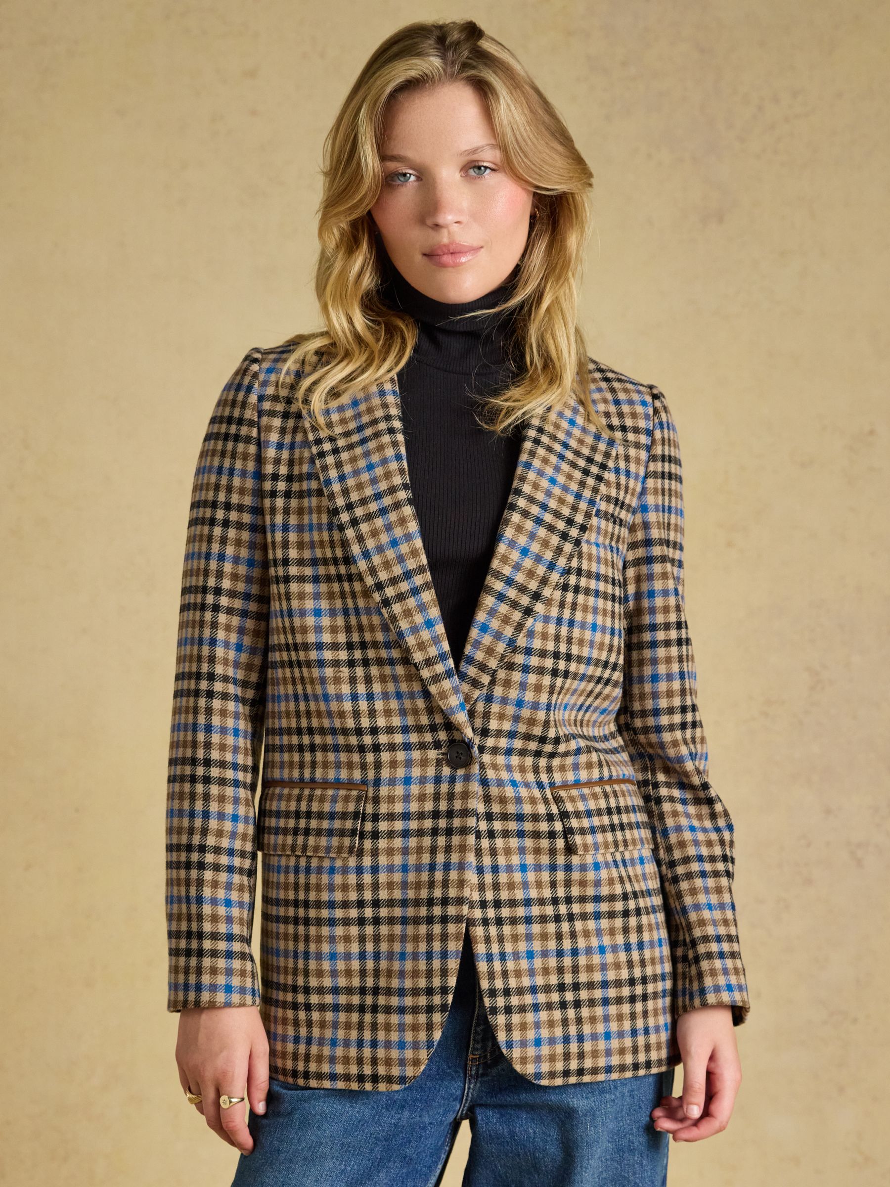 Thornwick Check Relaxed Fit Wool Rich Tweed Blazer - Image 3 of 8