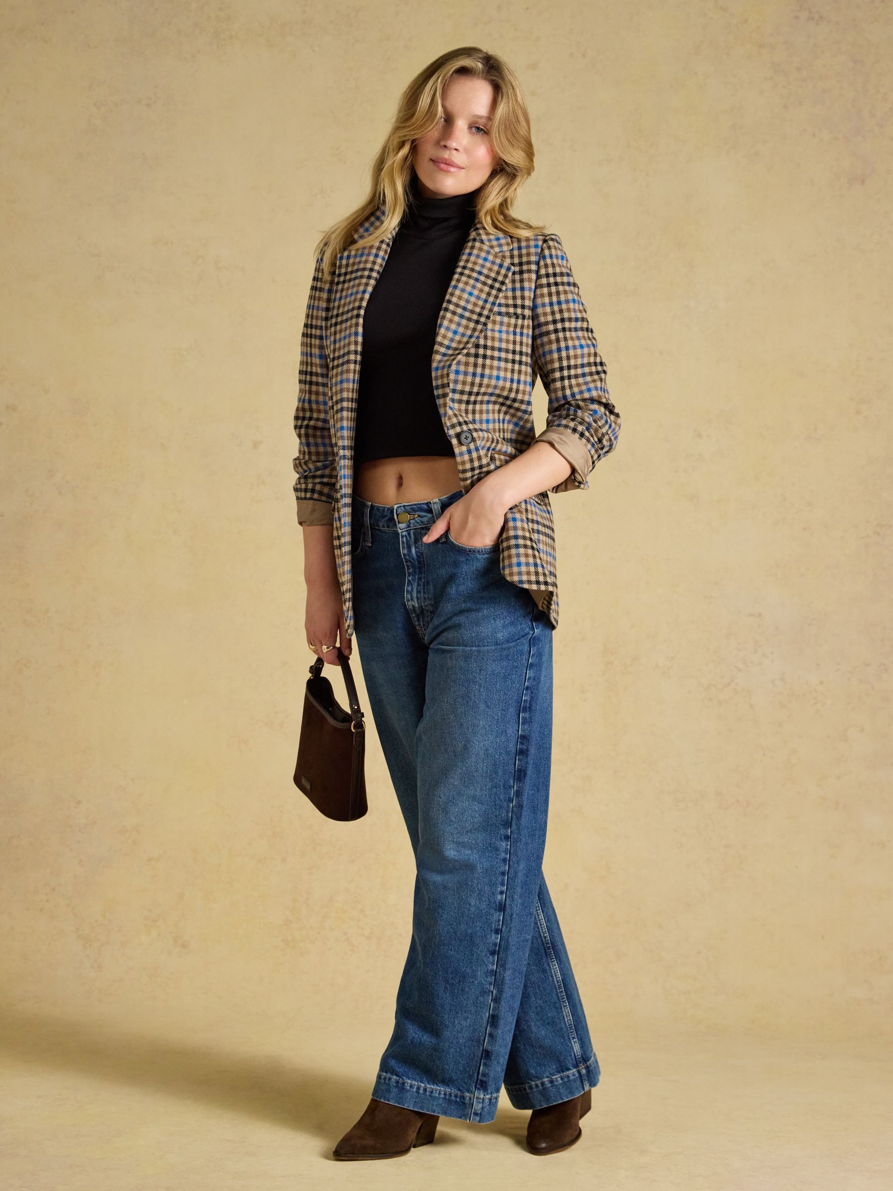 Thornwick Check Relaxed Fit Wool Rich Tweed Blazer - Image 7 of 8